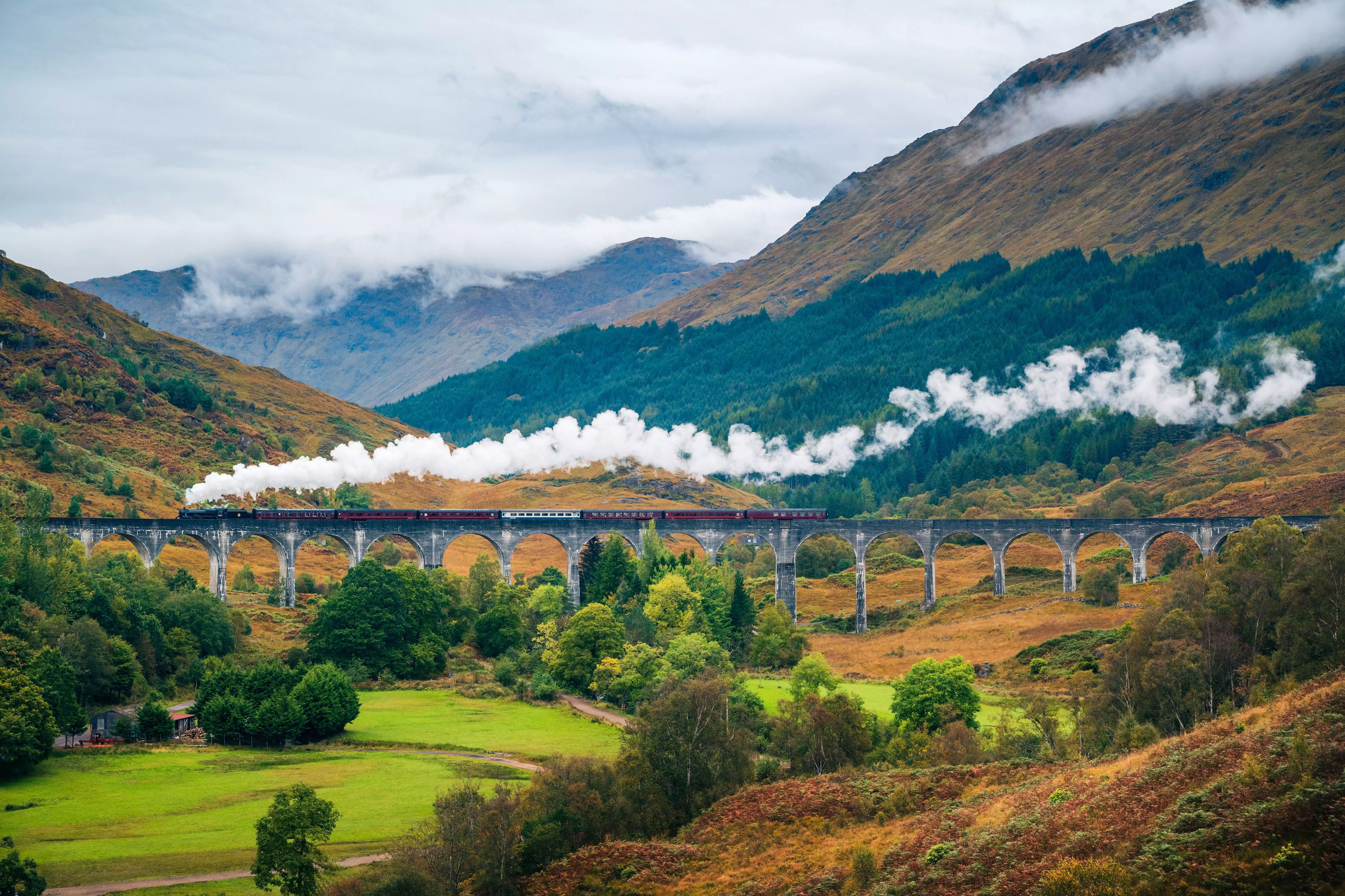 Perhaps best known as the route that the Hogwarts Express takes, Glenfinnan Viaduct is one of the UK's most beautiful places.