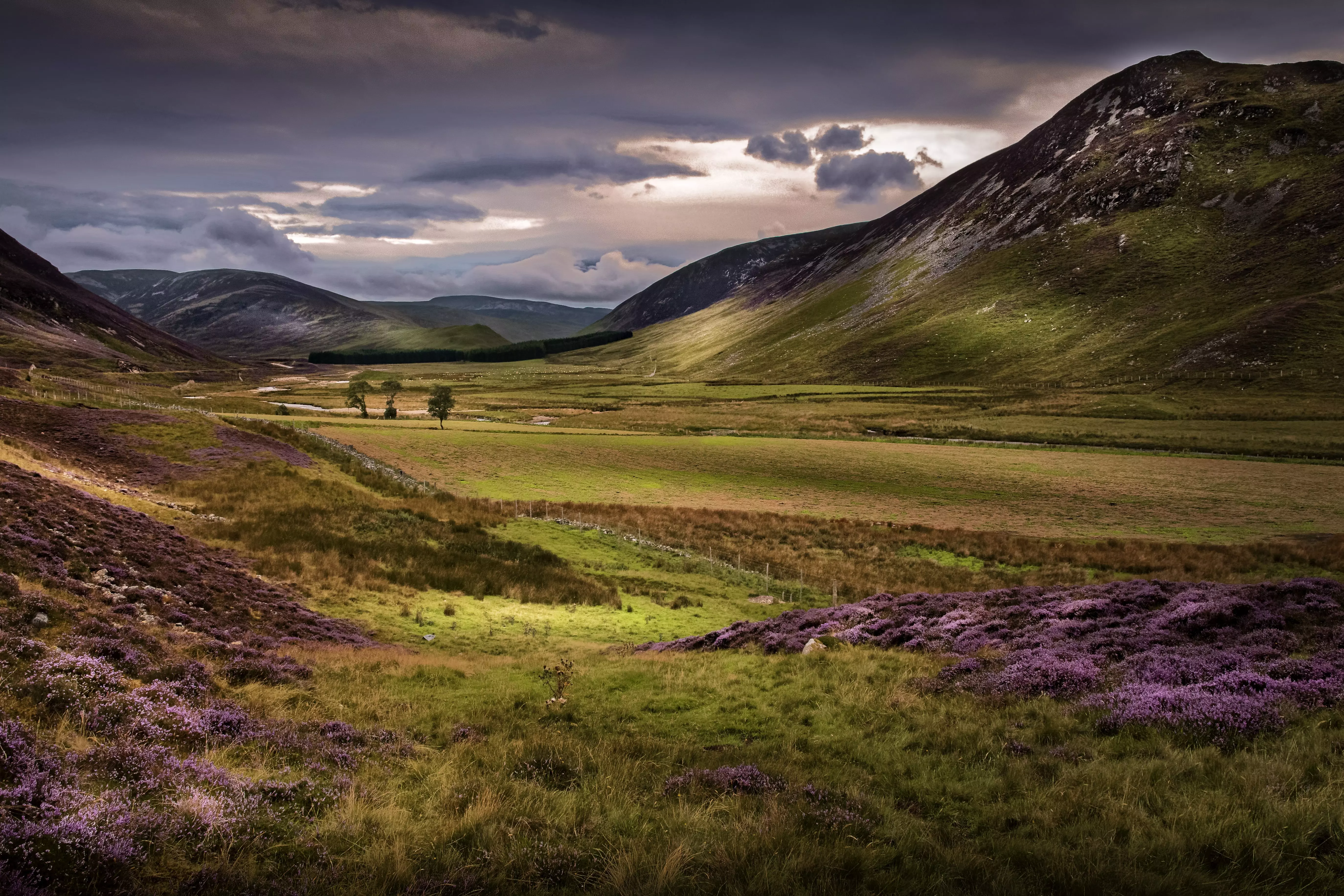 Rural Highland scenery is on order during a visit to Braemar, Aberdeenshire.