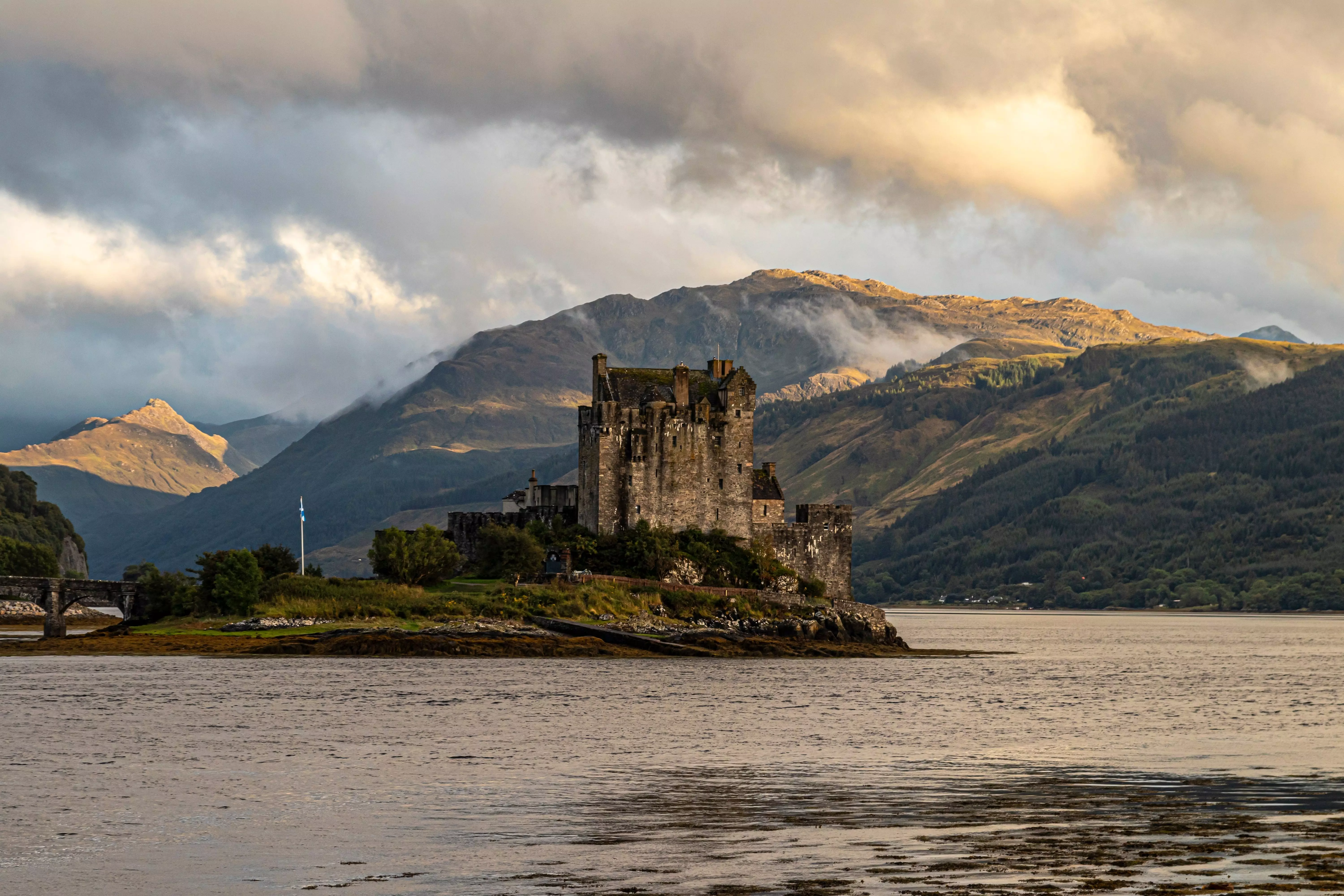 Eilean Donan Castle is the perfect example of a rural Scottish castle.
