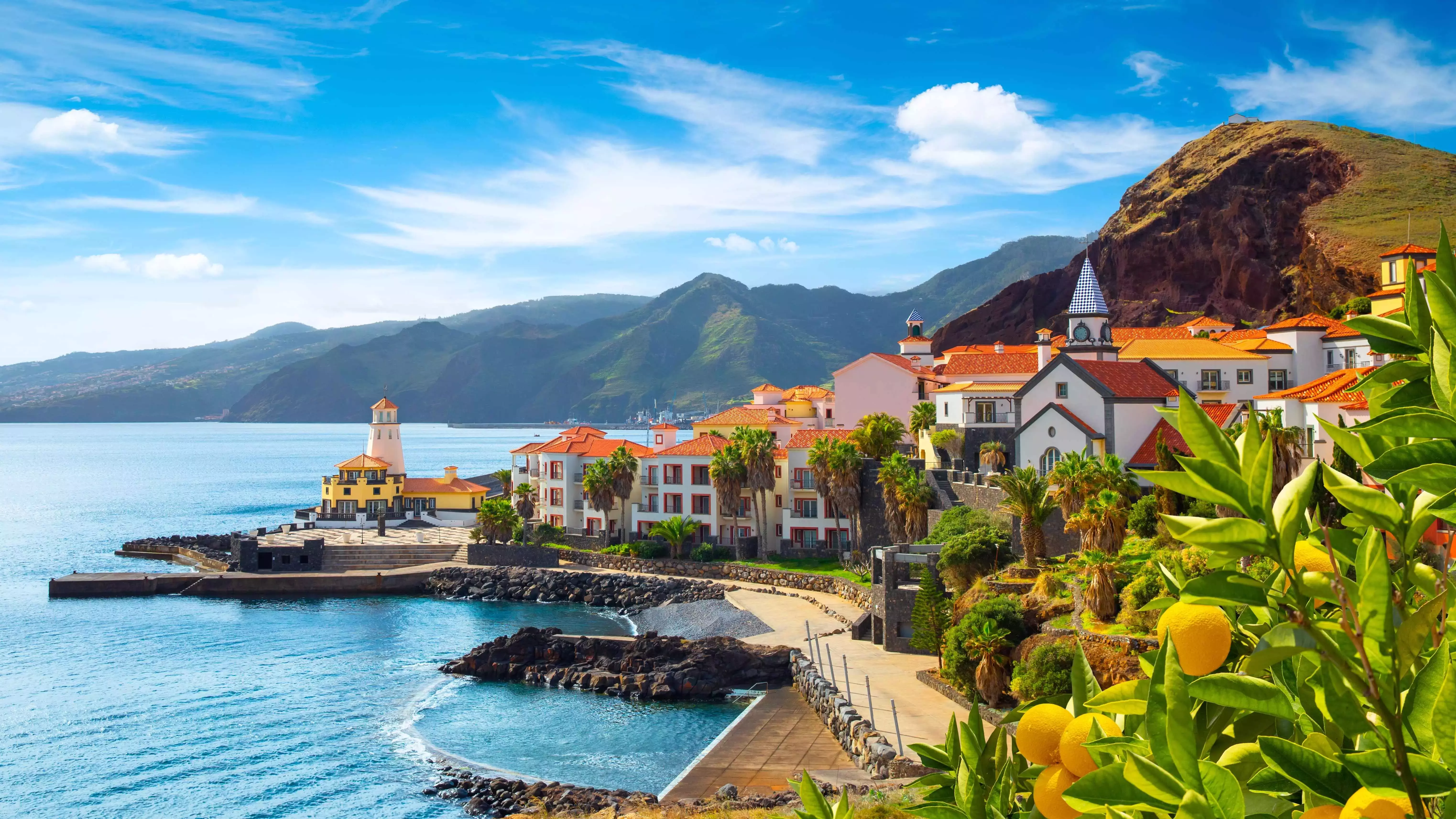 A beautiful coastline in Madeira, Portugal.