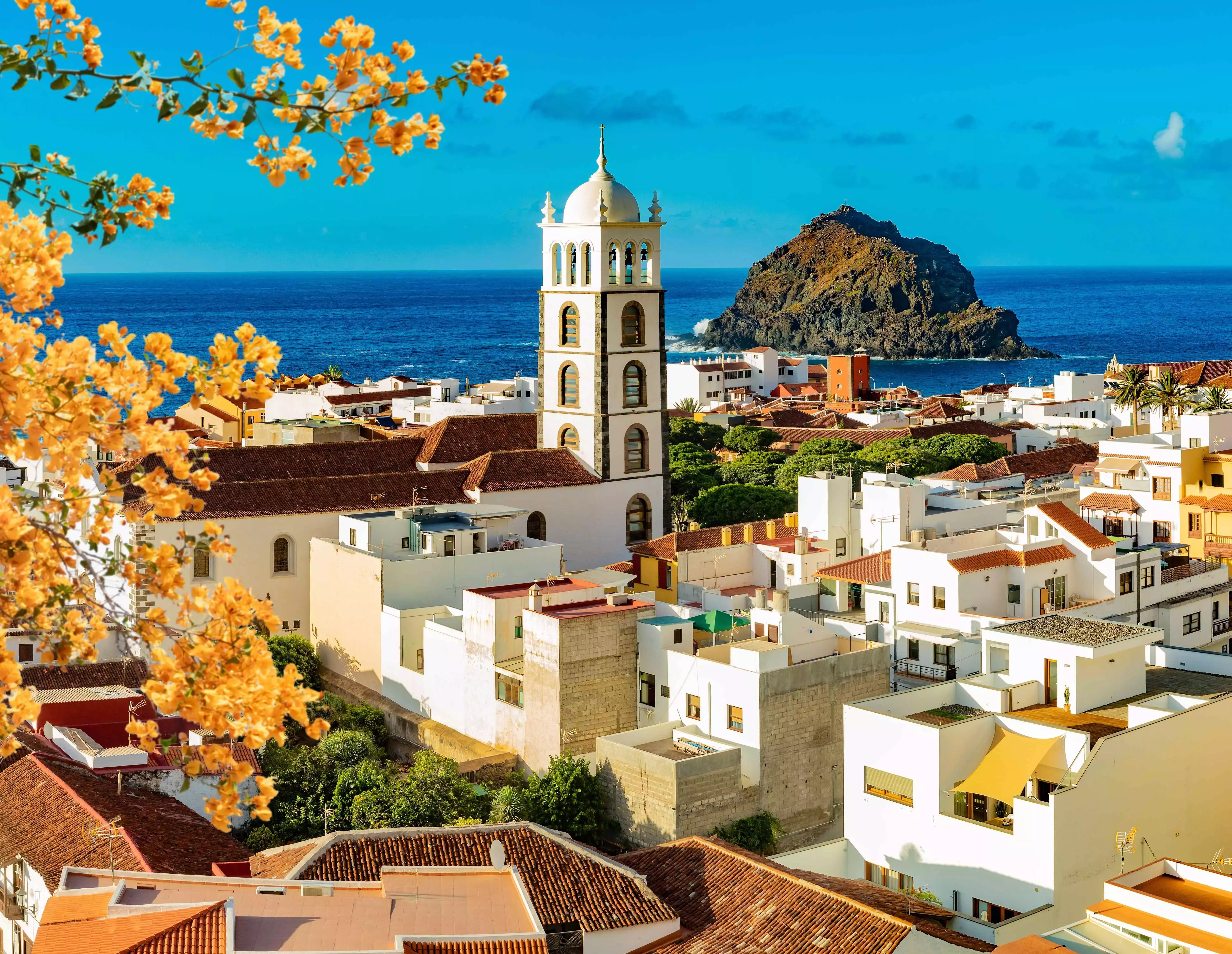 Garachico Old Town in Tenerife, Canary Islands.