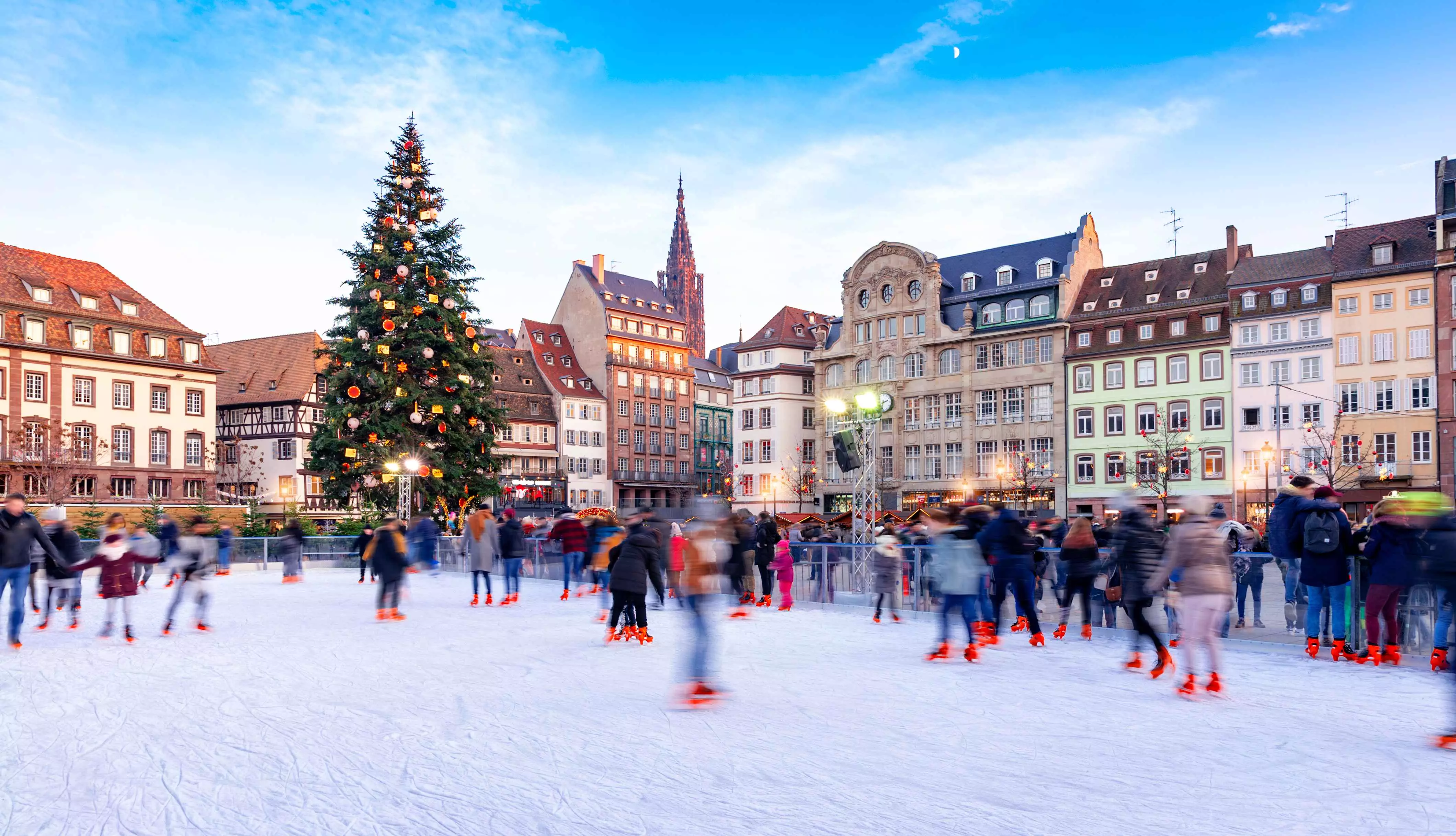 Ice skating rink in Strasbourg, France