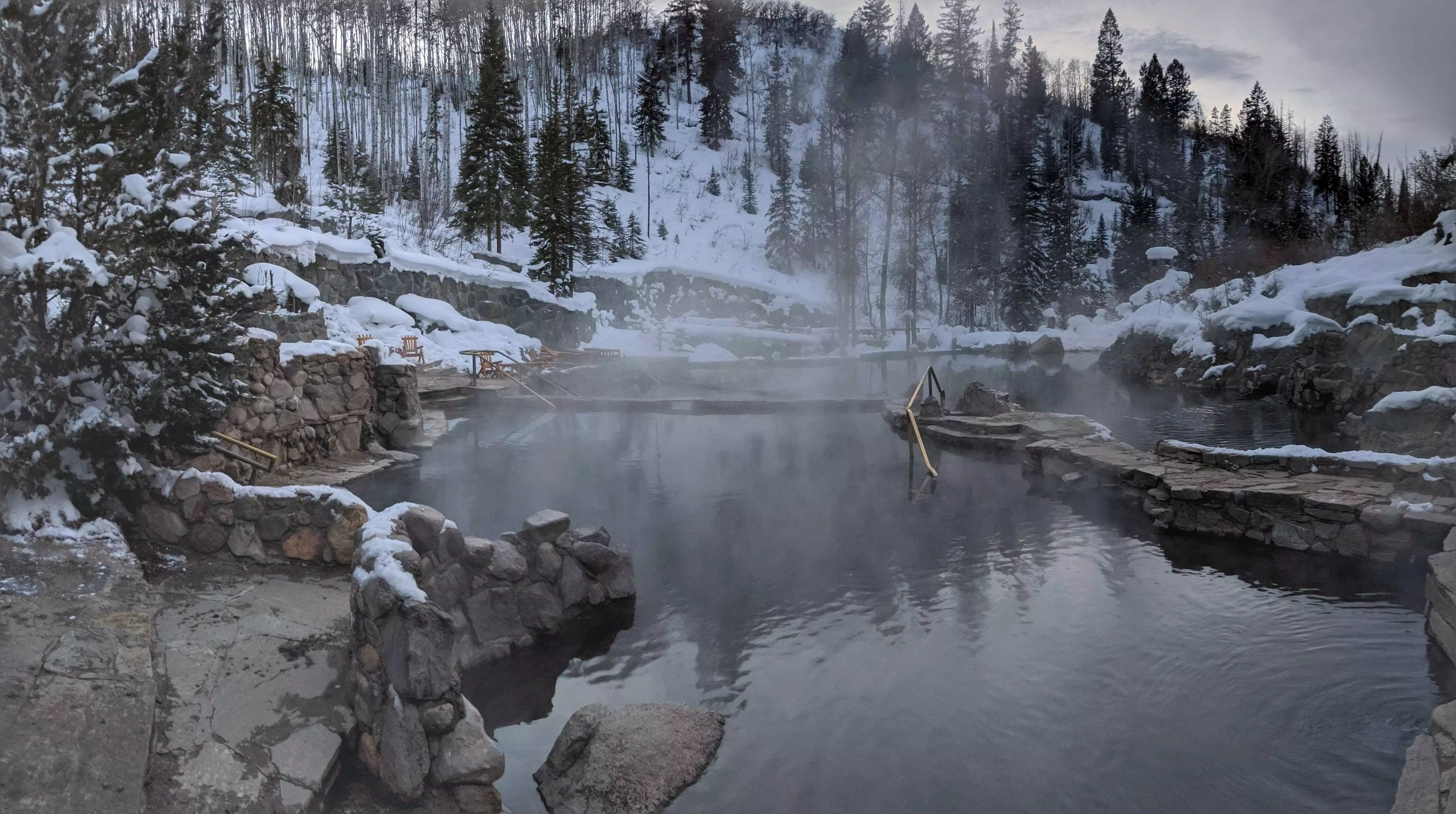 Hot spring in Colorado, USA.