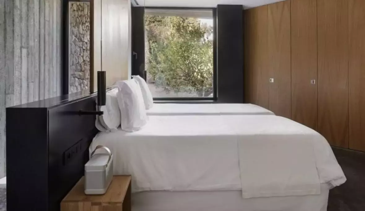 One of the rooms at Hotel Son Brull, Mallorca.