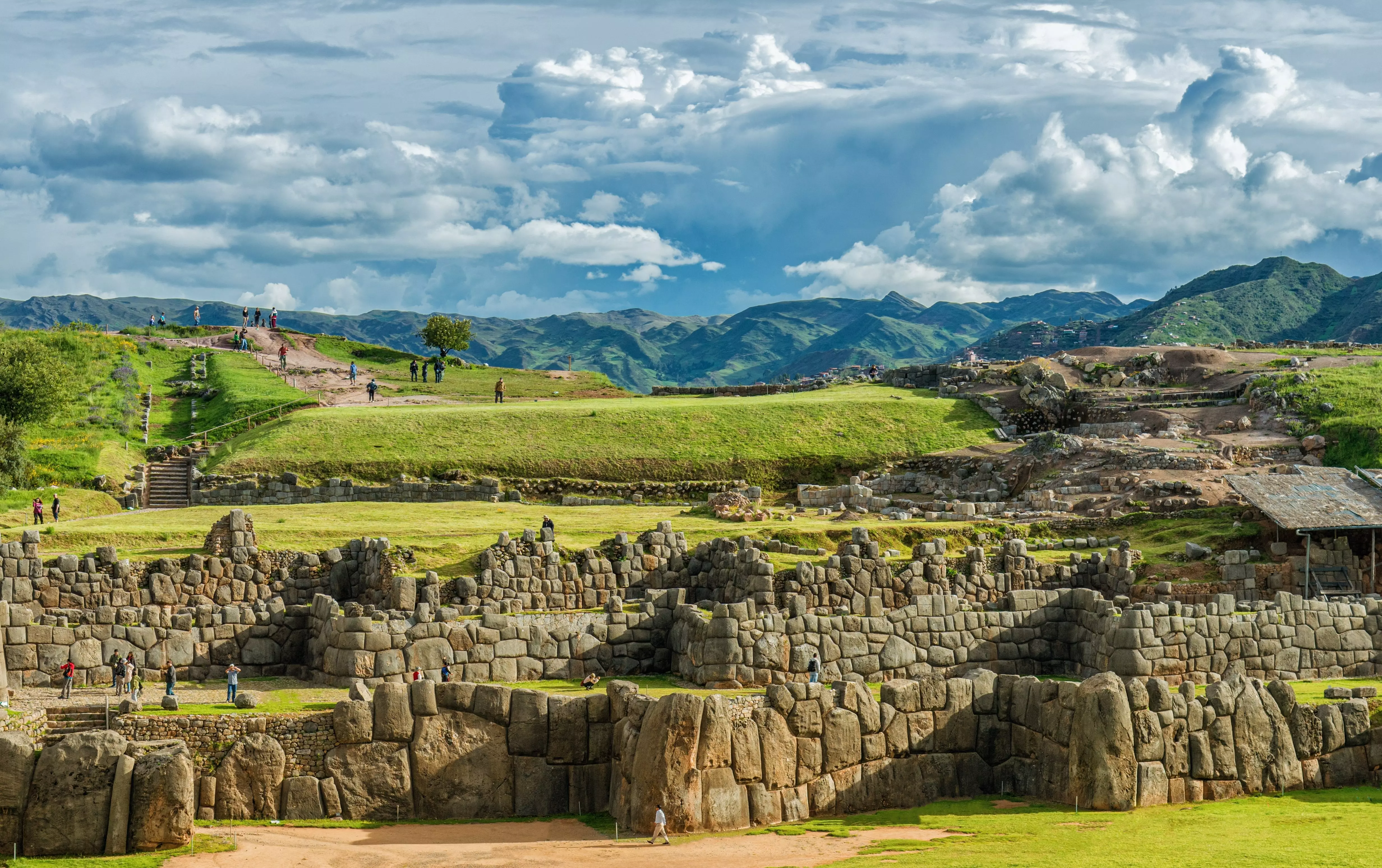 Sacsayhuaman Inca ruins near Cusco, Peru