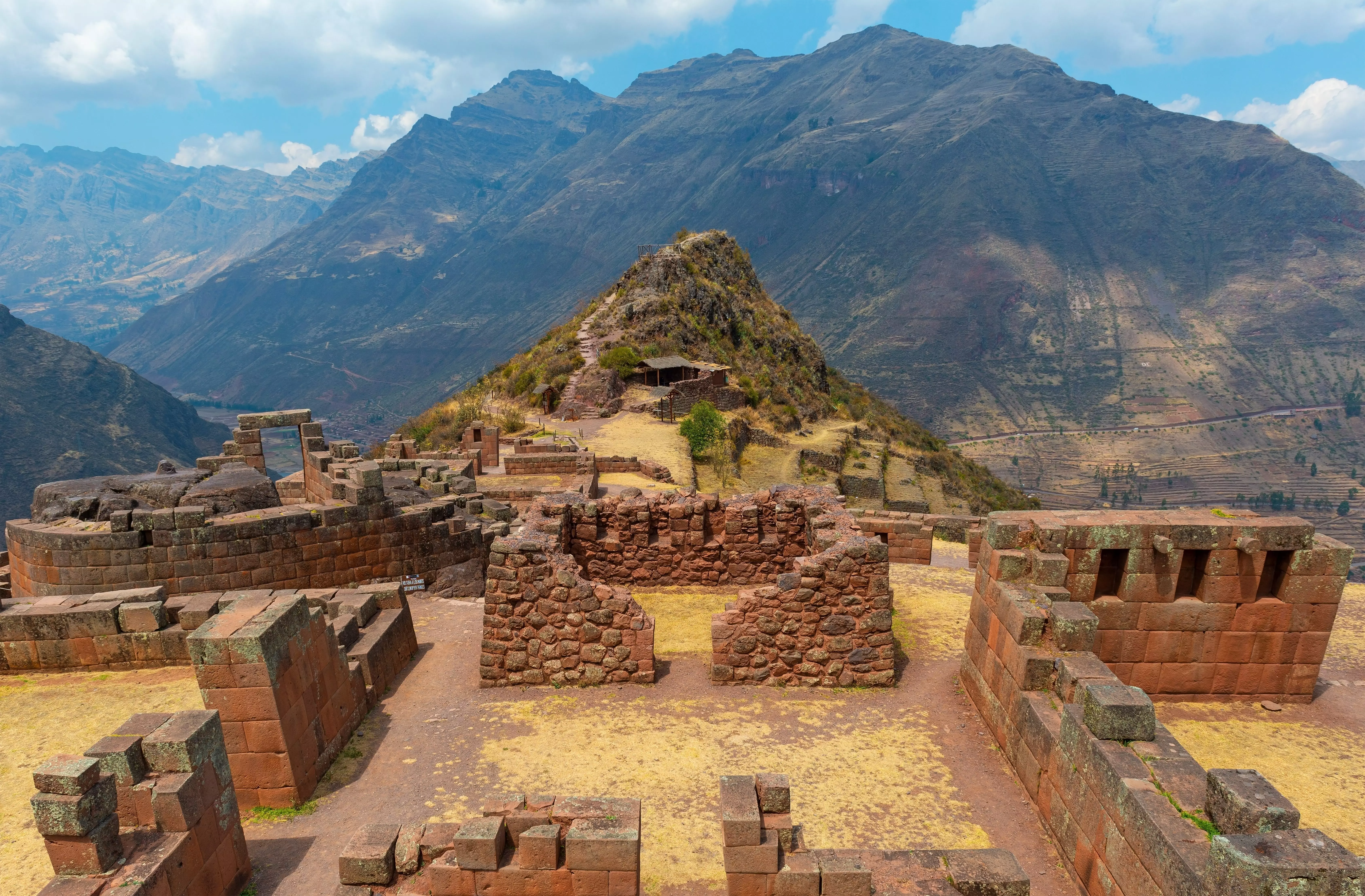 Pisac Inca ruins in Pisac, Sacred Valley, Peru