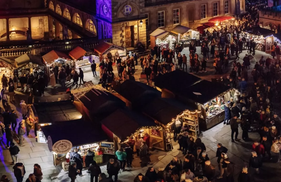 History meets festive magic at Winchester Cathedral Christmas markets.