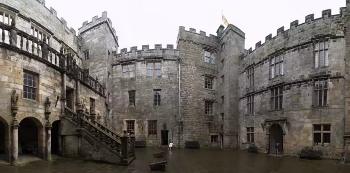 Halloween at a Haunted Castle in Northumberland.