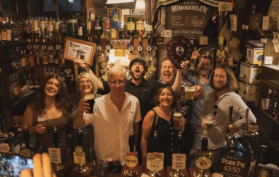 Enjoy a traditional pint at York's smallest pub.
