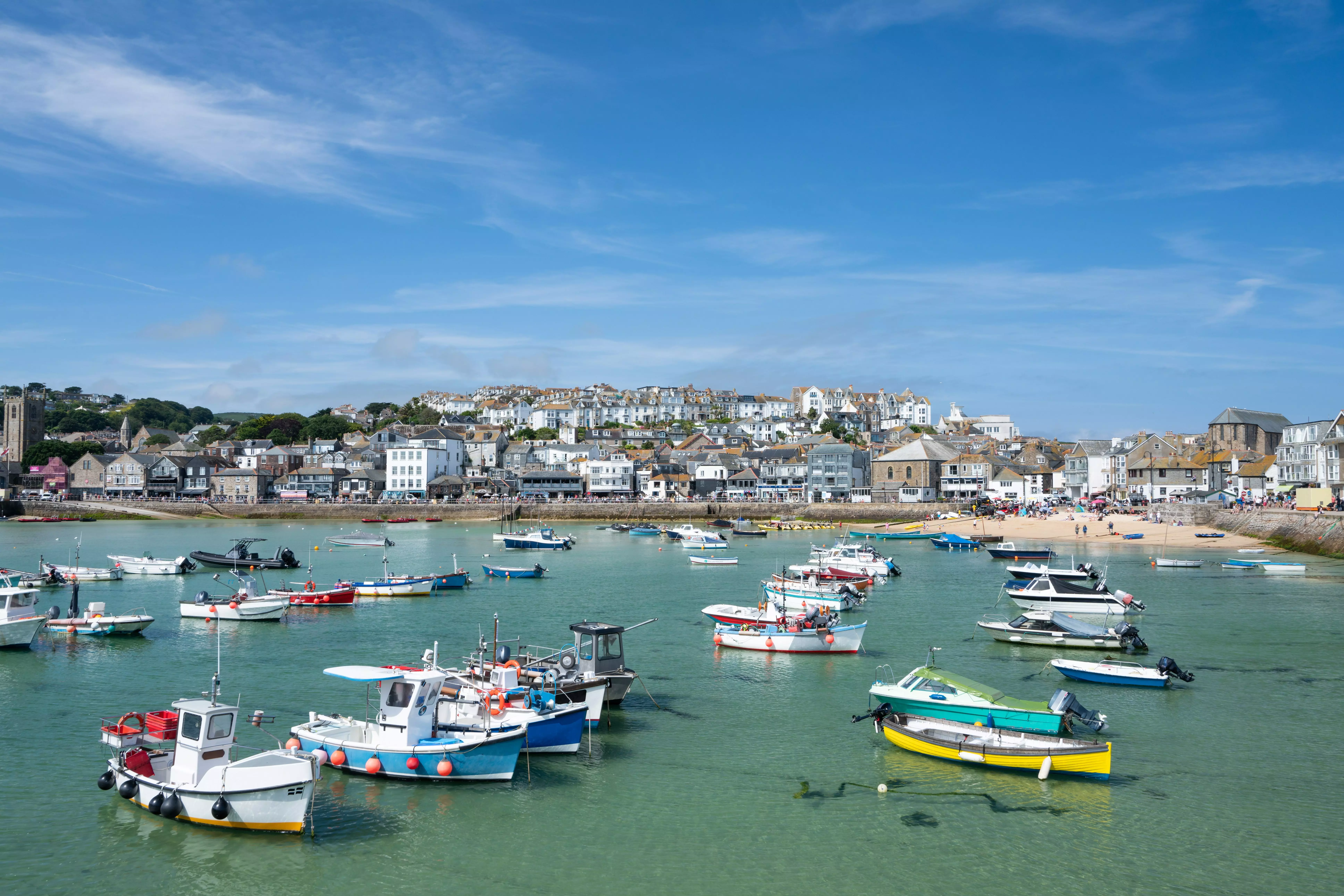 St Ives harbour in St Ives, Cornwall