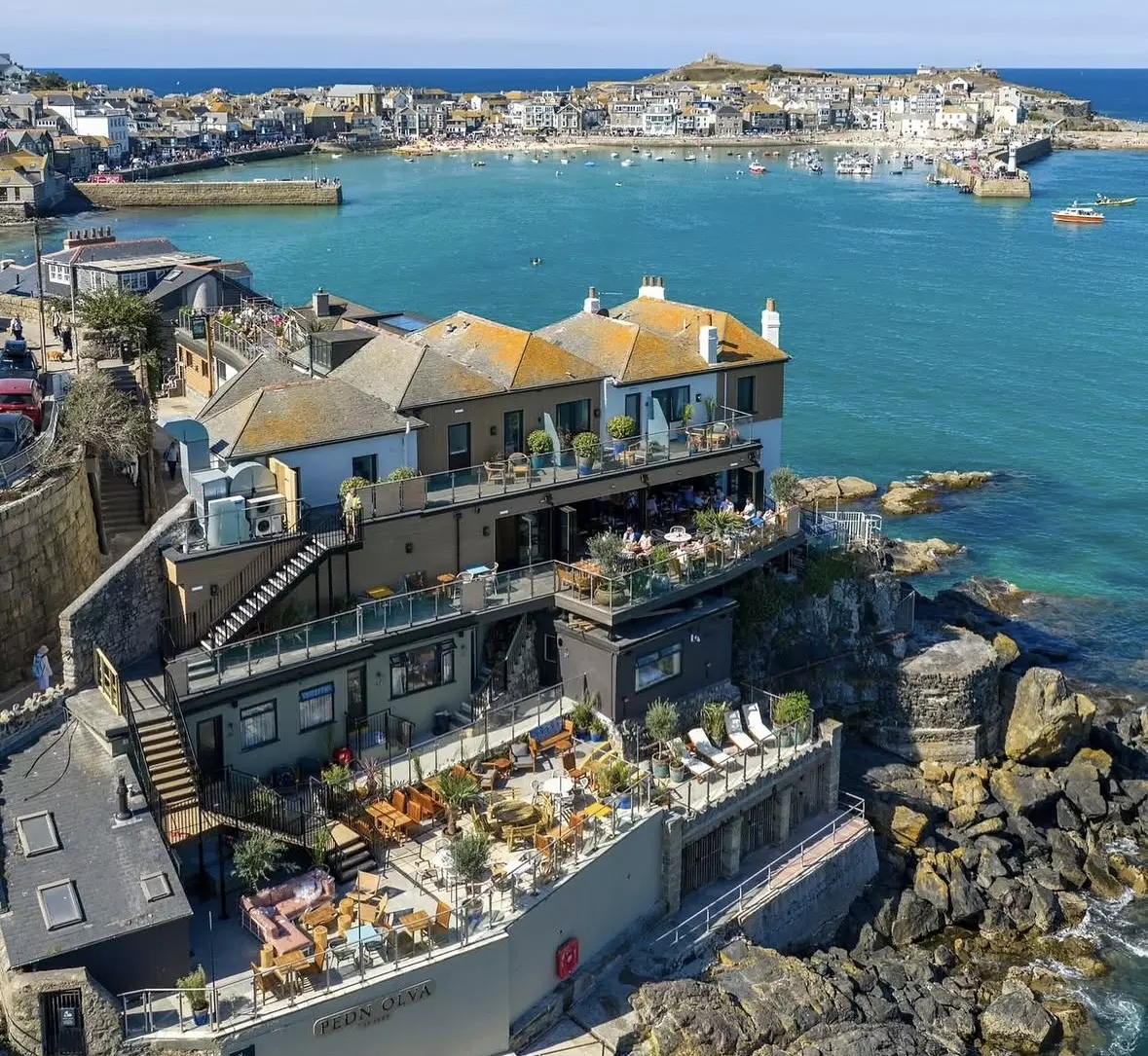 The Pedn Olva is a stunning boutique pub in Cornwall with exquisite views over St Ives.
