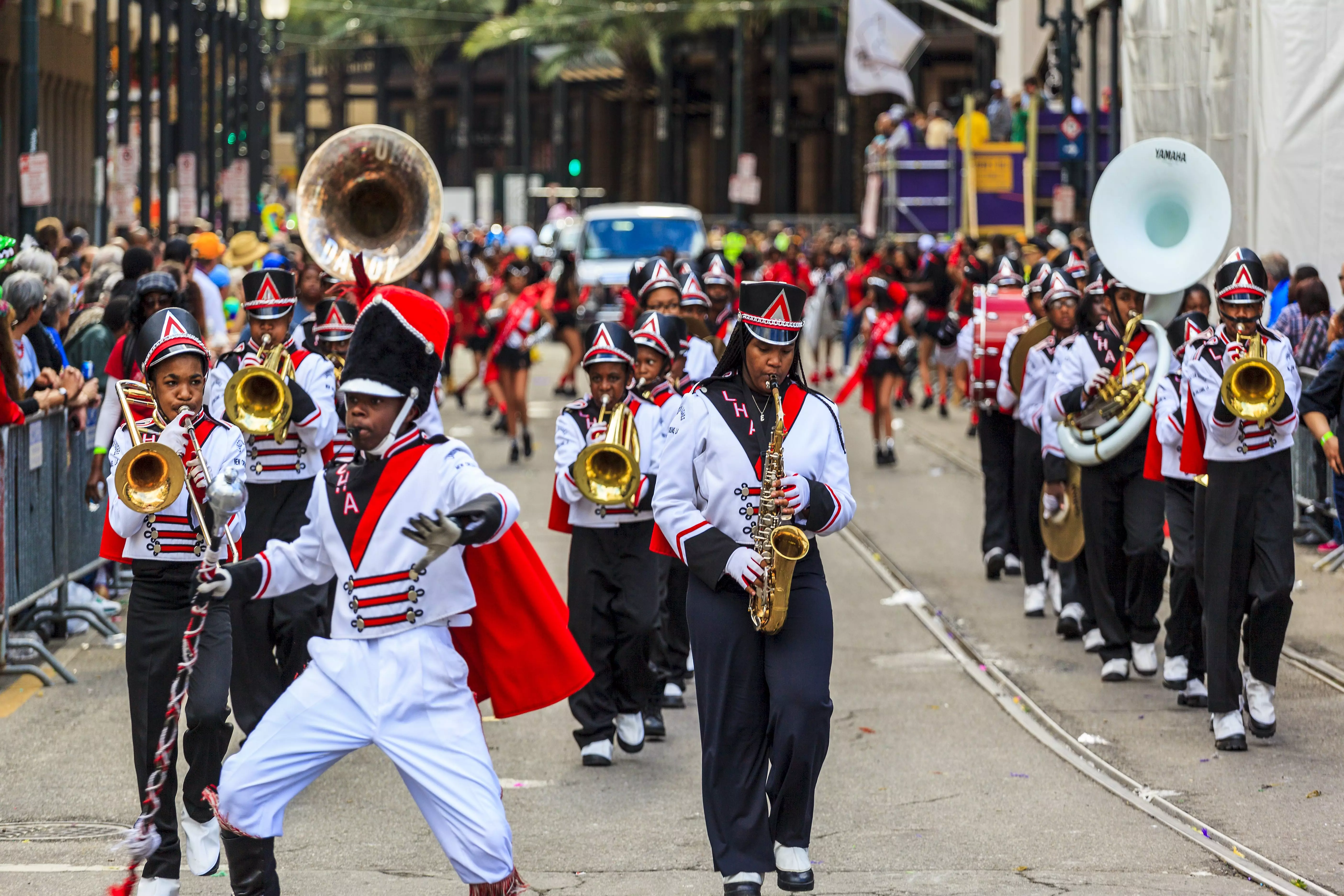Mardi Gras hits New Orleans, Louisiana, USA, every February.