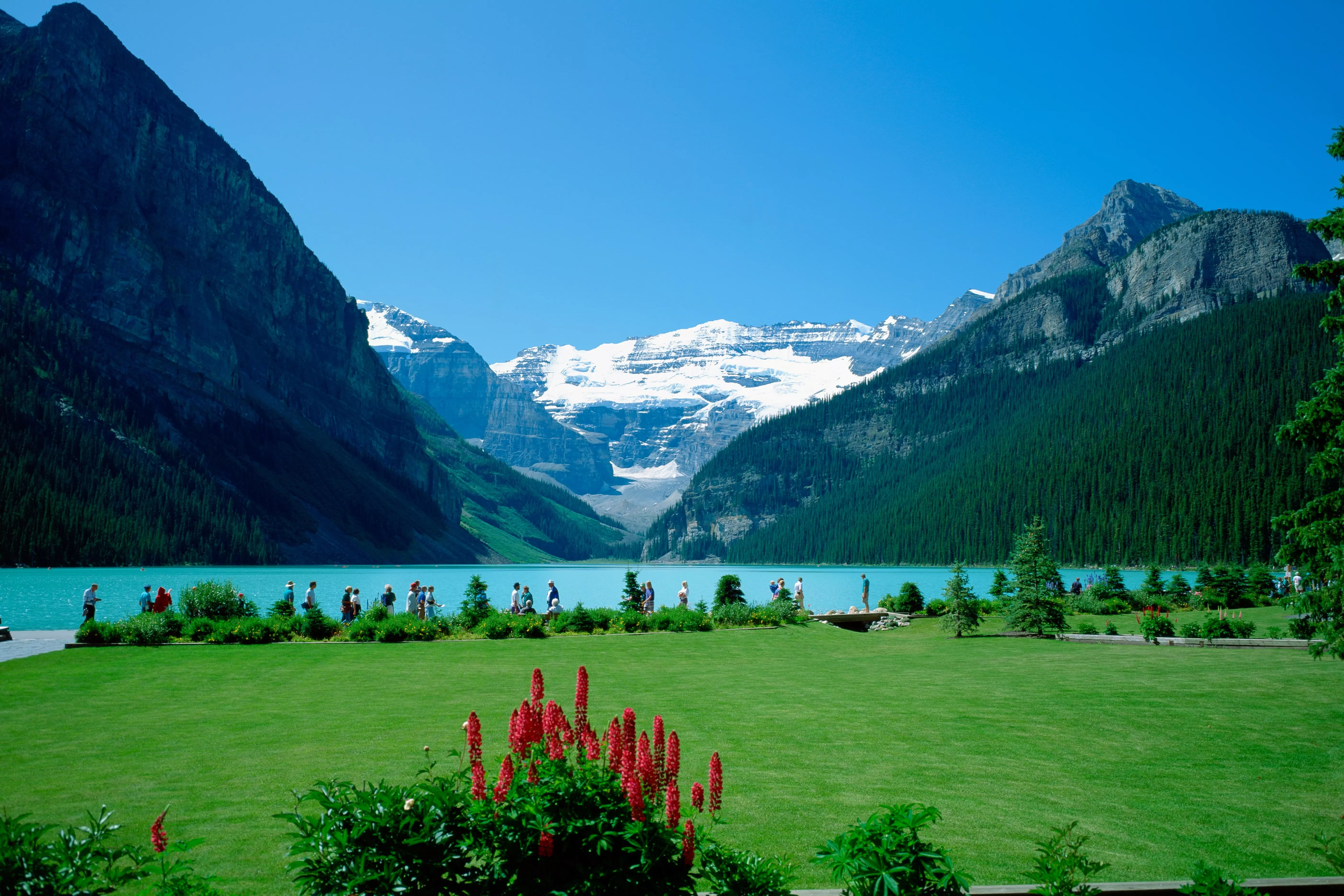 Banff, Canada, is one of the highlights of visiting Alberta in the summer.