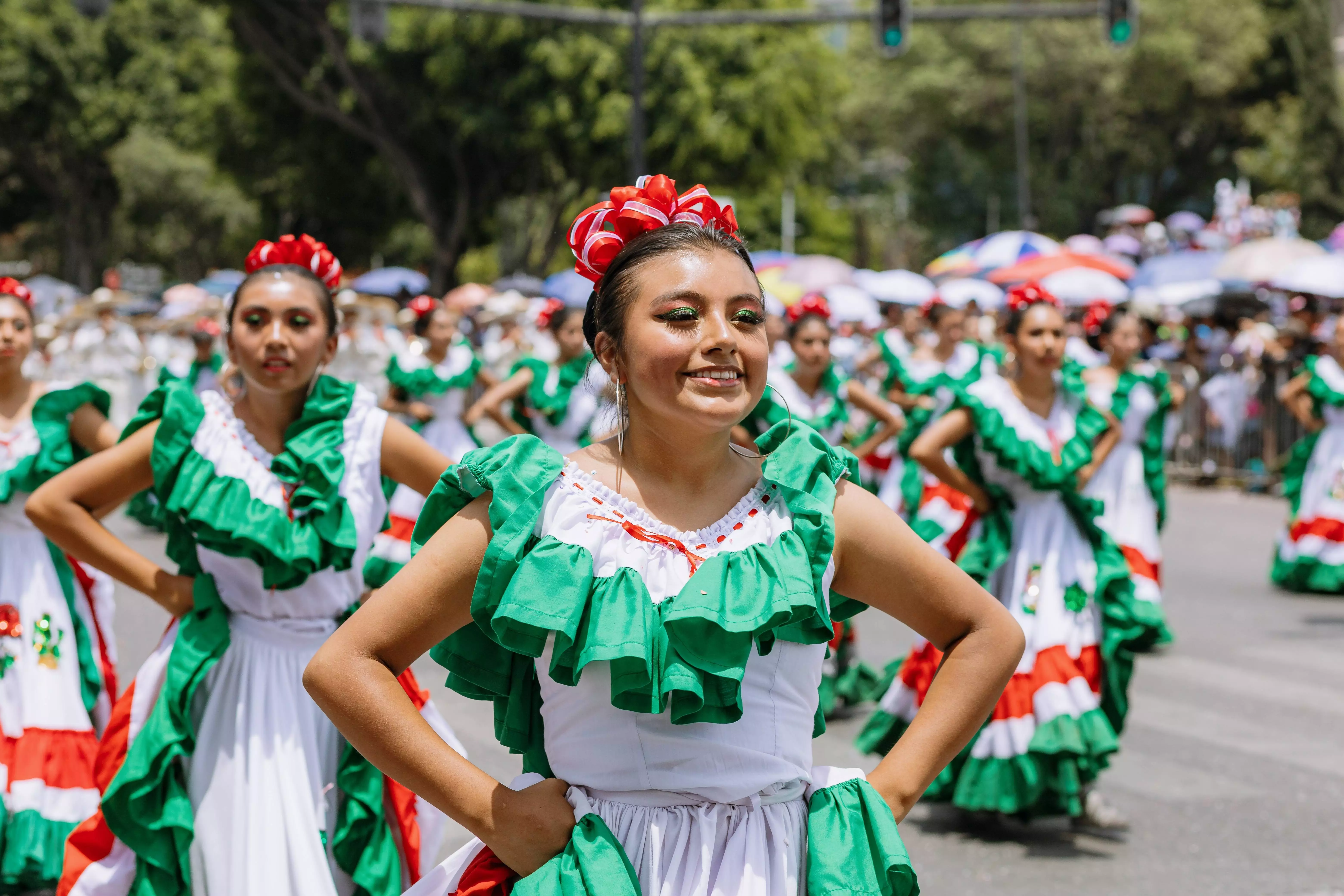 Vibrant Cinco de Mayo celebrations in Puebla, Mexico.