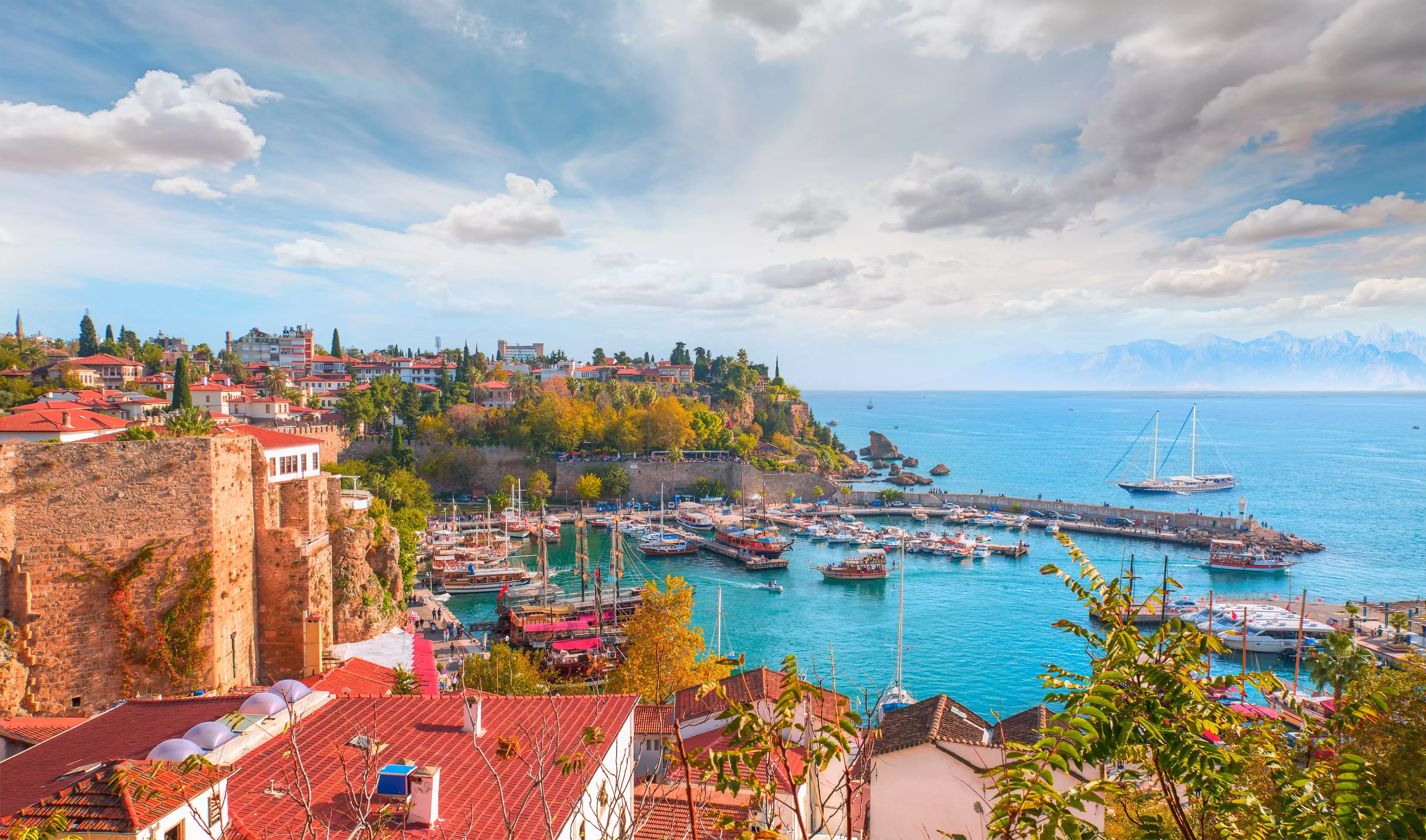 Antalya, Turkey is a great place to visit for a beach holiday in May.