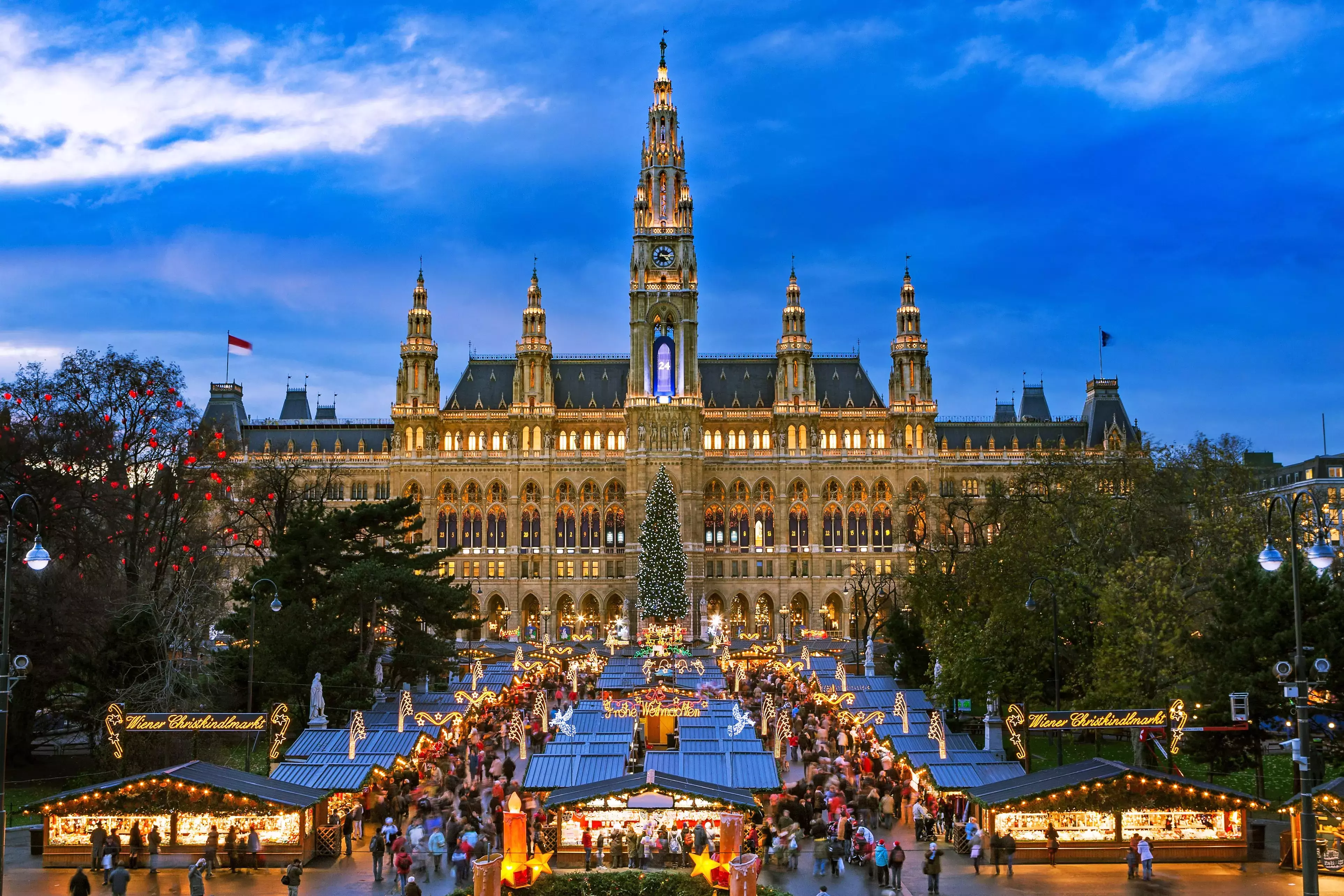 Vienna&amp;amp;#039;s Christmas Markets are a highlight in Austria during November.