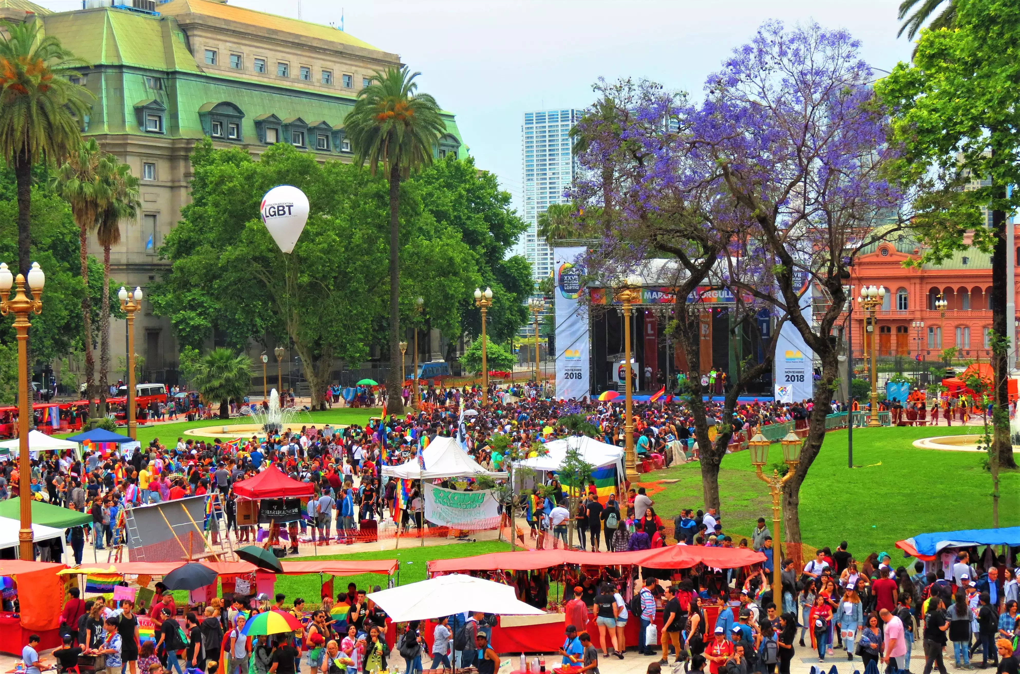 One of South America&amp;amp;#039;s biggest Pride events is in Buenos Aires during November.