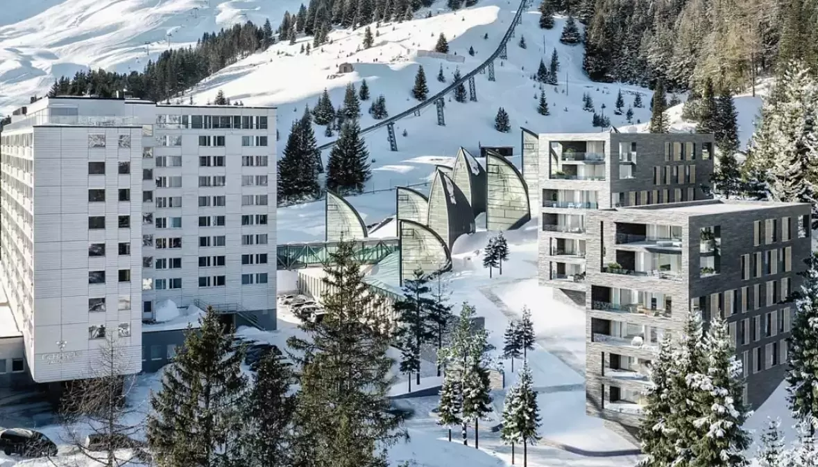 Traditional yet forward-thinking, sustainability and comfort combine at Tschuggen Grand in the Swiss Alps.