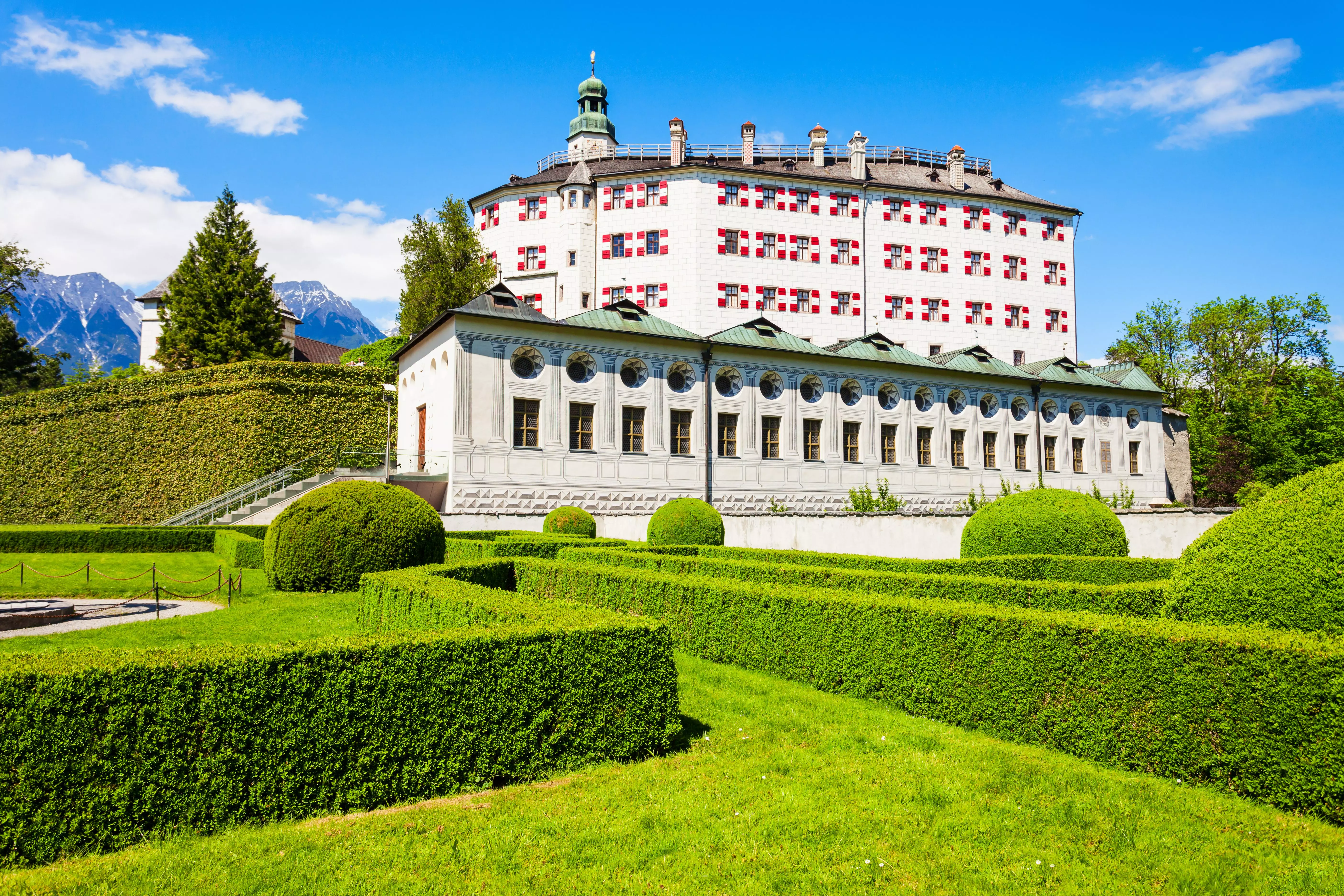 Ambras Castle is the perfect example of an Alpine castle in Austria.