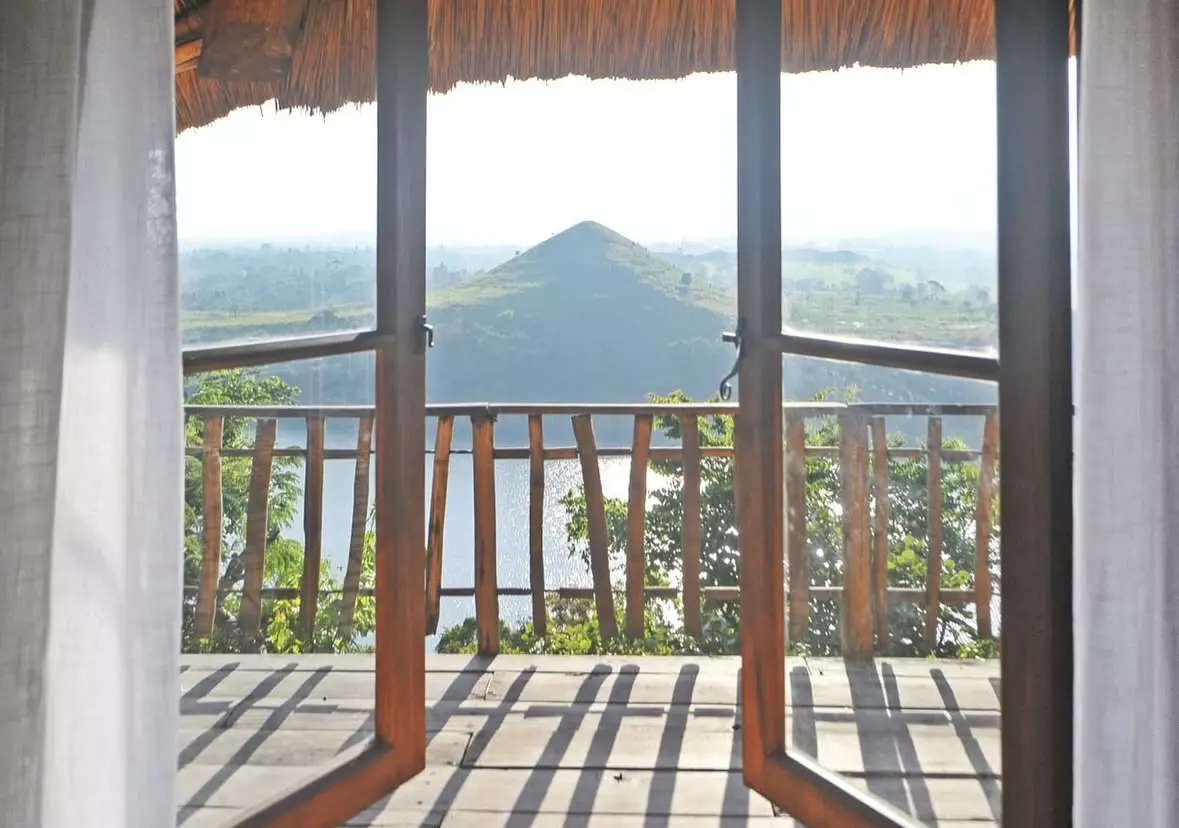 Stunning views from Kyaninga Lodge, Uganda, East Africa.