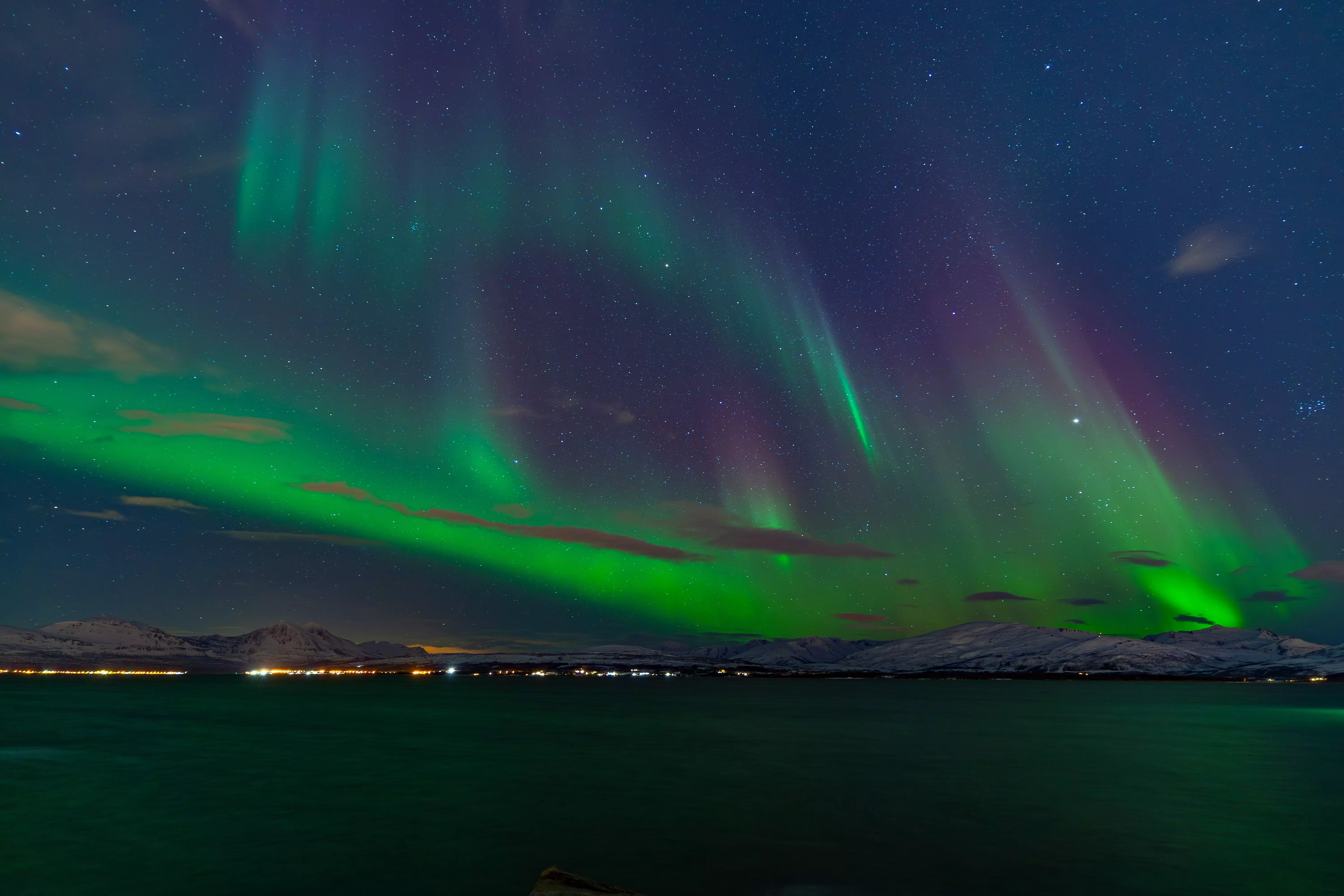 Telegrafbukta is one of the best places to see the Northern Lights in Troms&oslash;.
