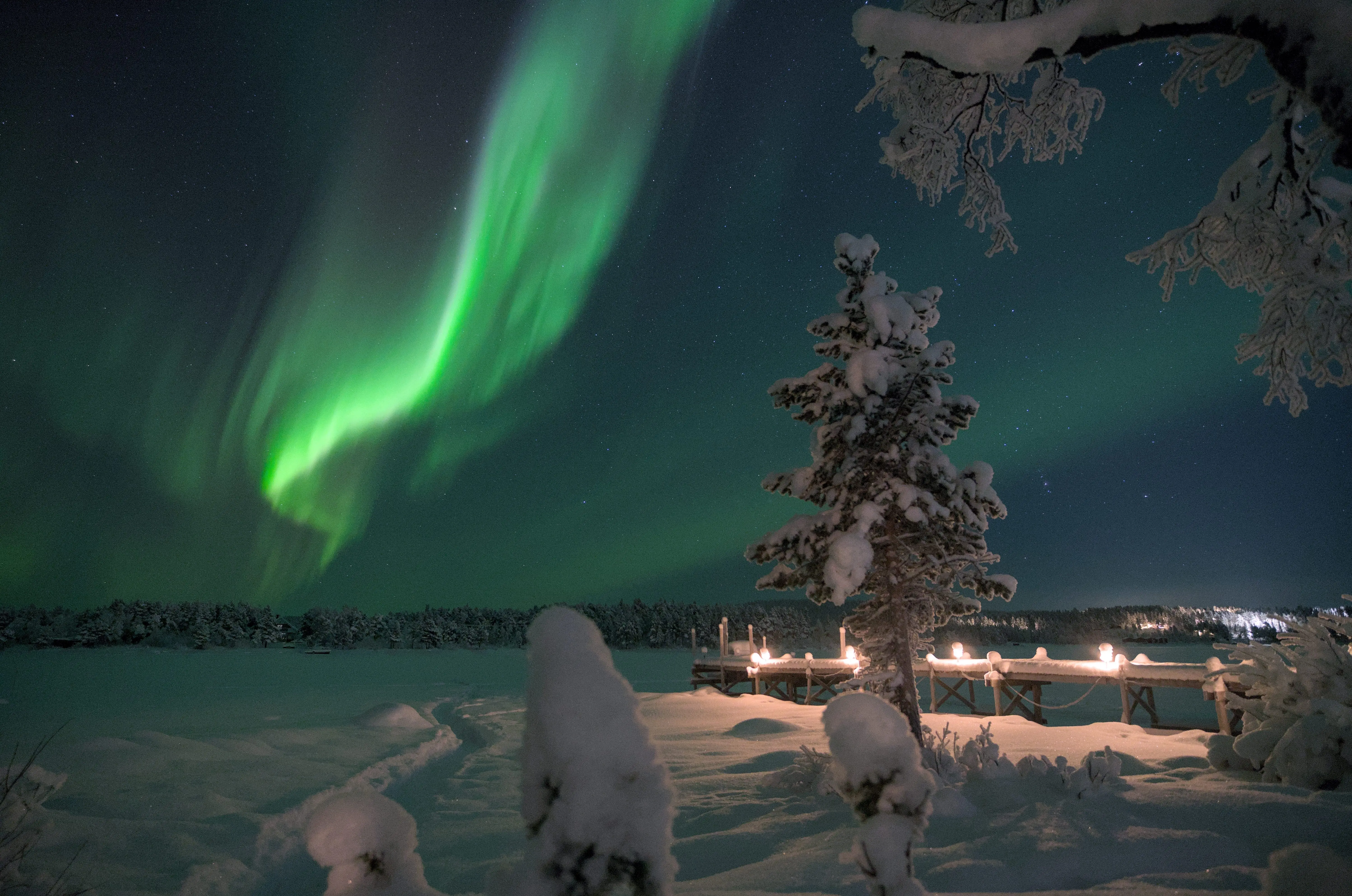 Kiruna to Abisko is one of northern Sweden's premier Northern Lights road trip destinations.