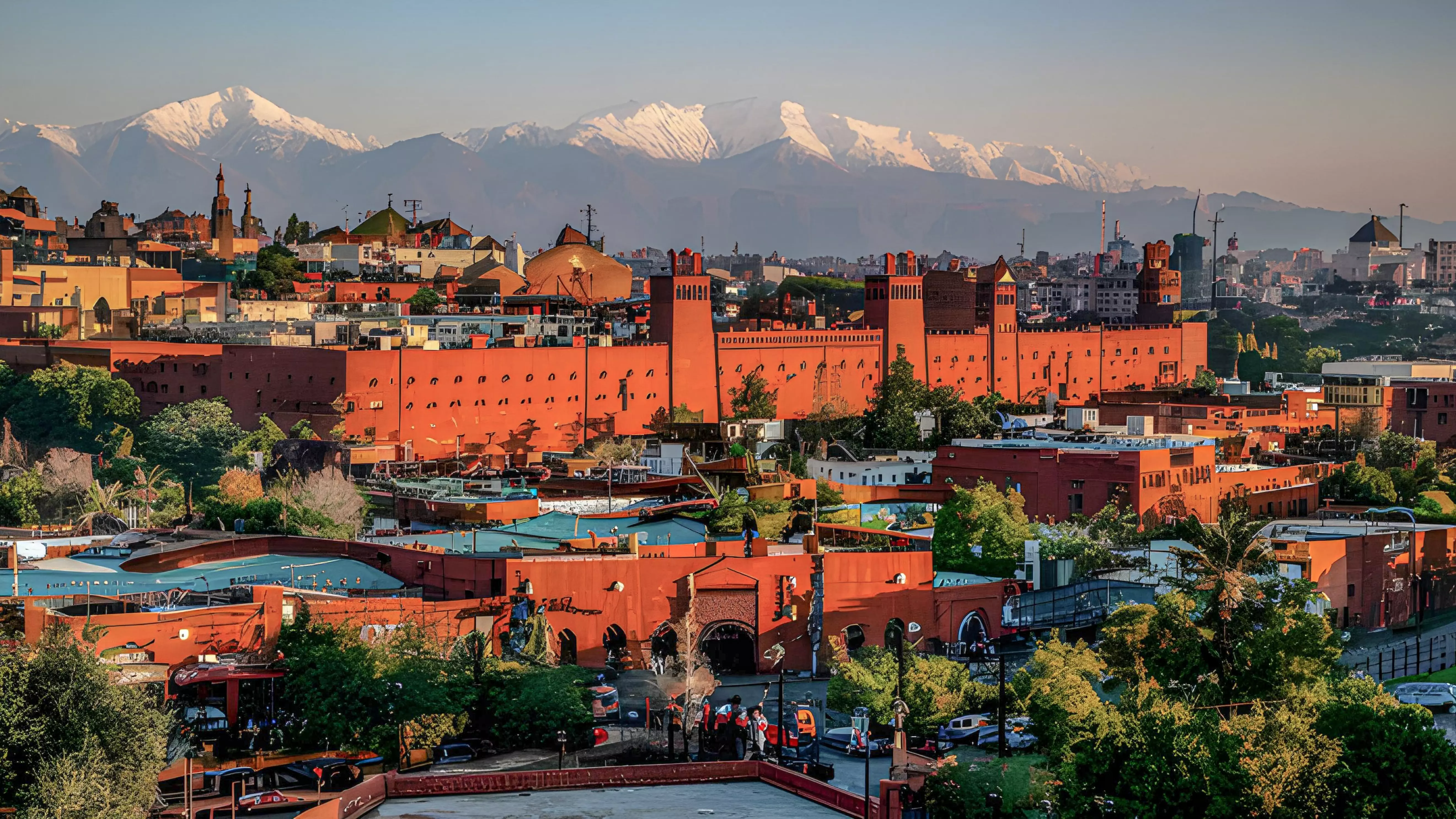 Marrakech, one of the most popular cities for international tourists in Morocco.
