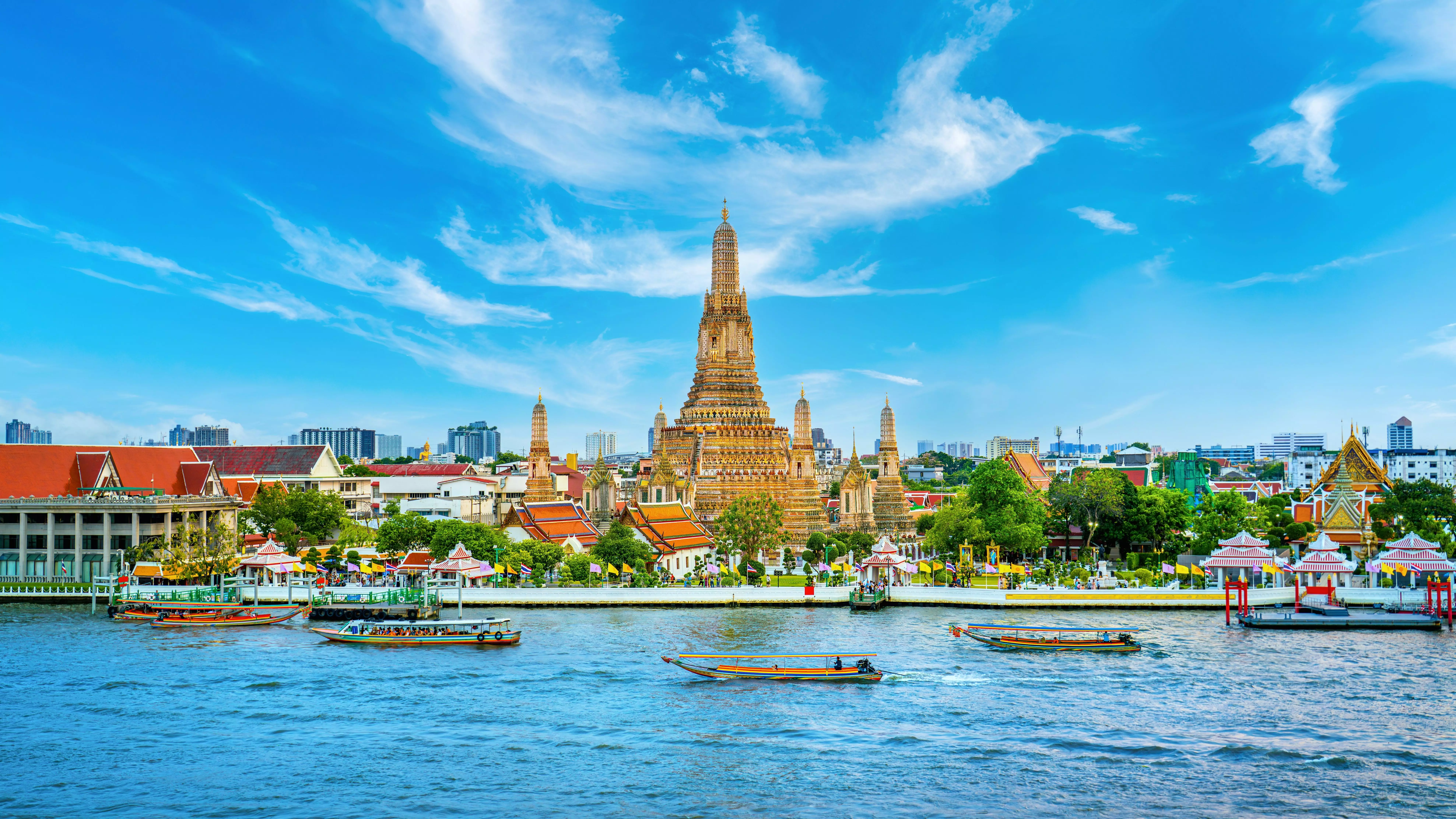 A cityscape of the Thai capital, Bangkok.