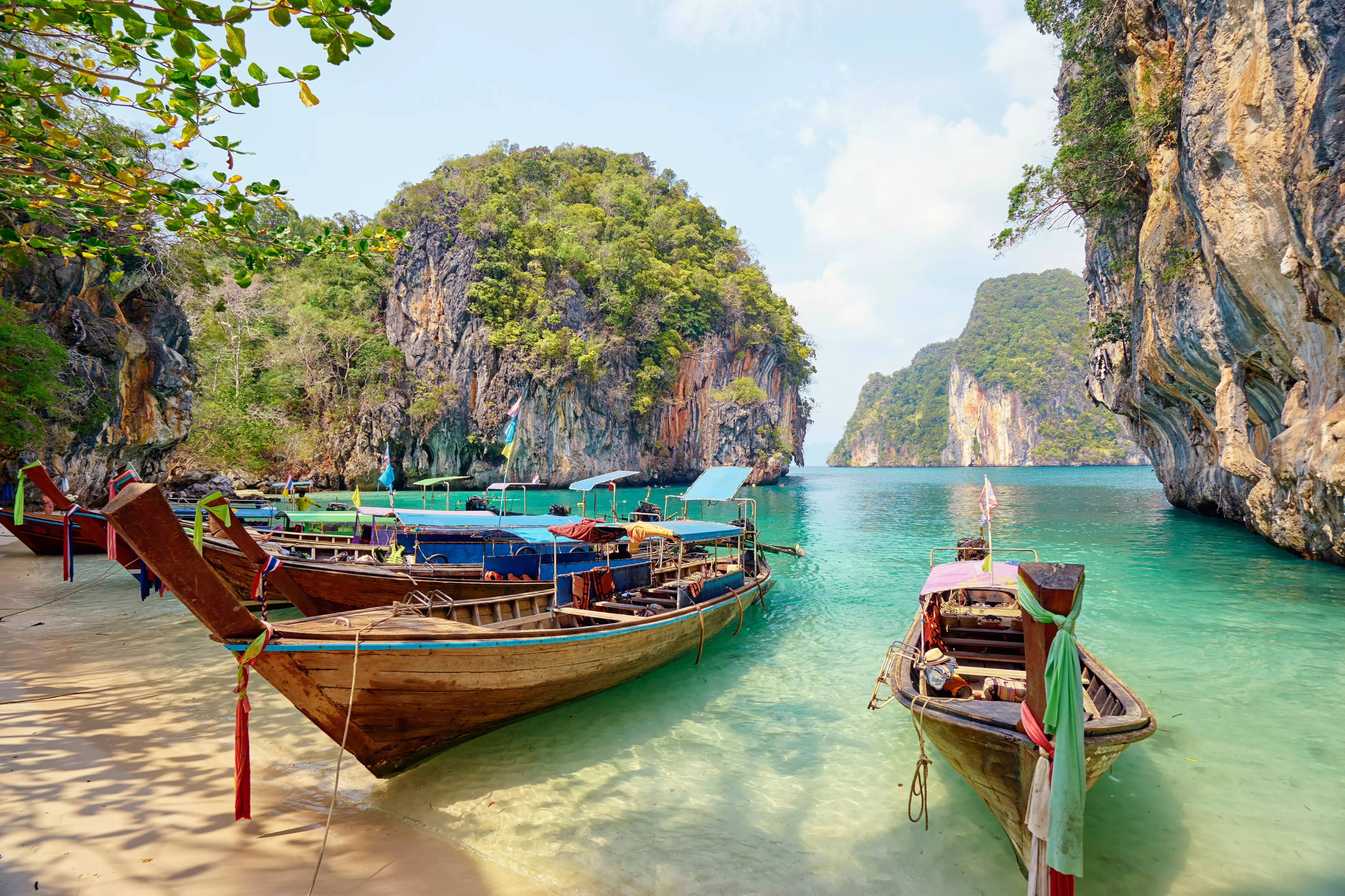 Island hopping is one of the best excursions available in Krabi, Thailand.