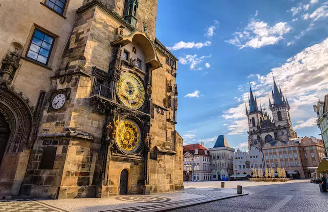 Prague is home to a very famous astronomical clock