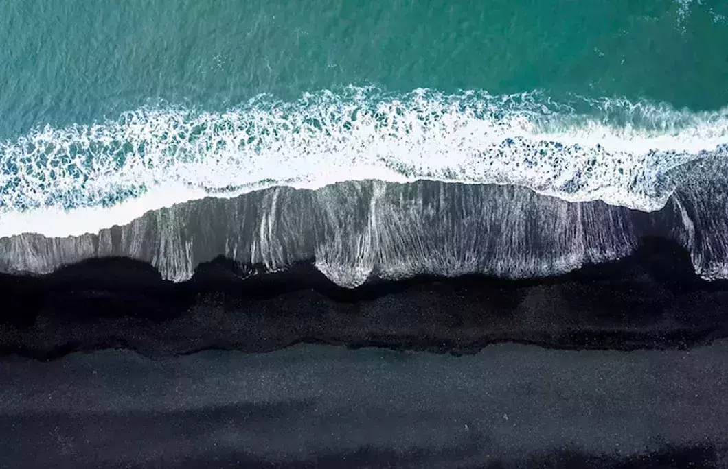 Not all the beaches in Saint Vincent and the Grenadines are white sand