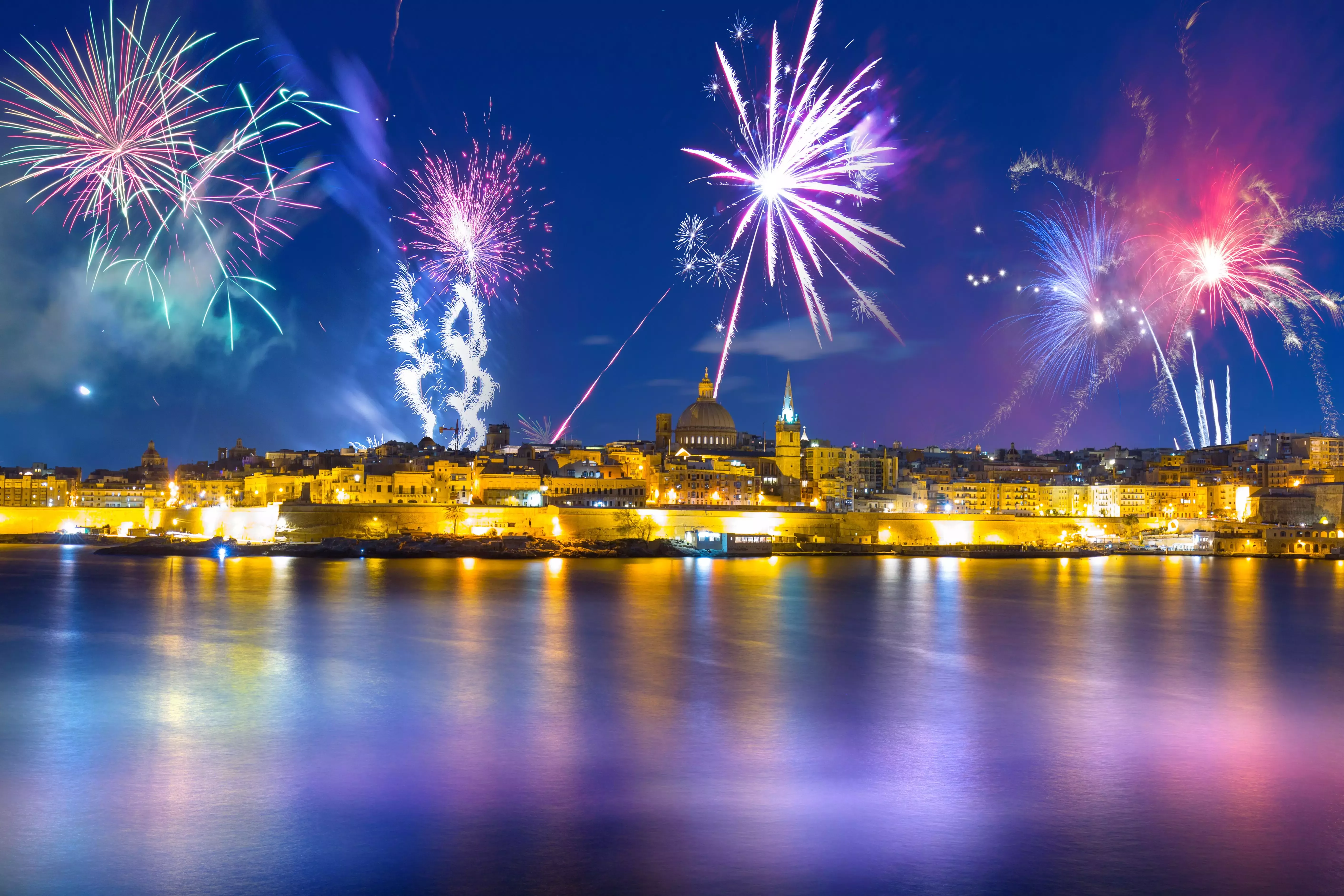 Valletta, Malta is one of Europe's best destinations for NYE.