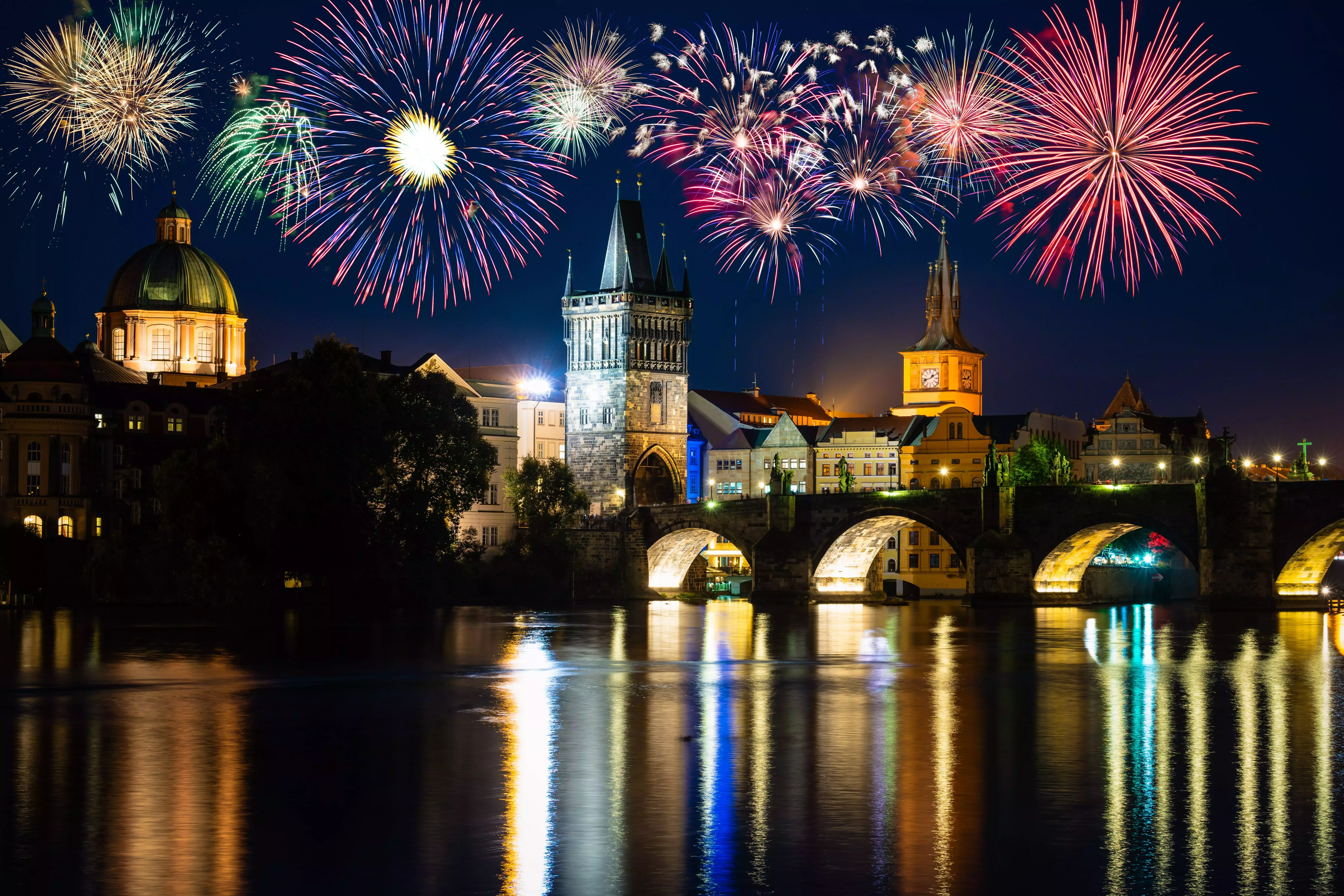 Lights, sights and more in Prague on New Year's Eve.