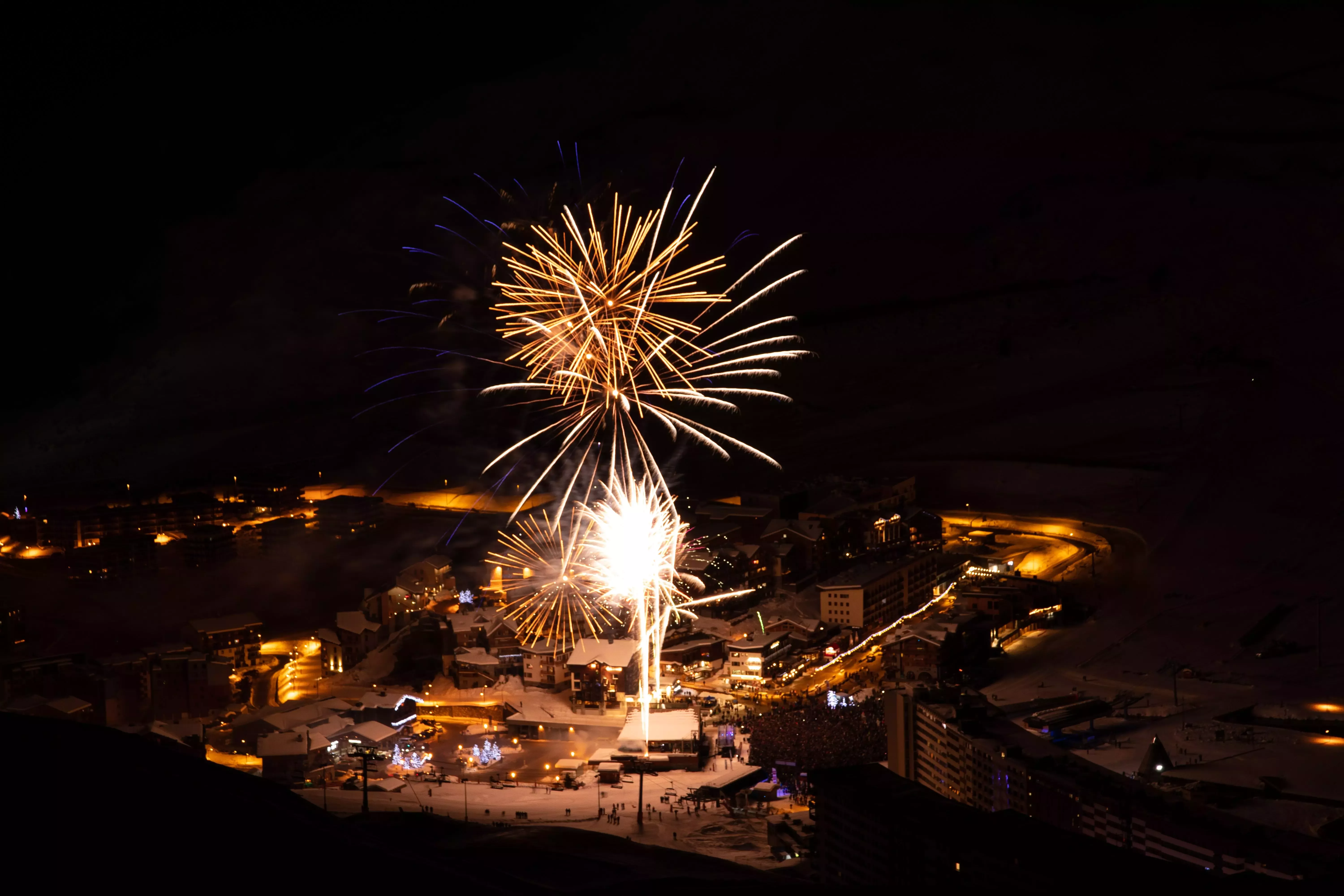 Skiing and partying in Tignes, France on NYE.
