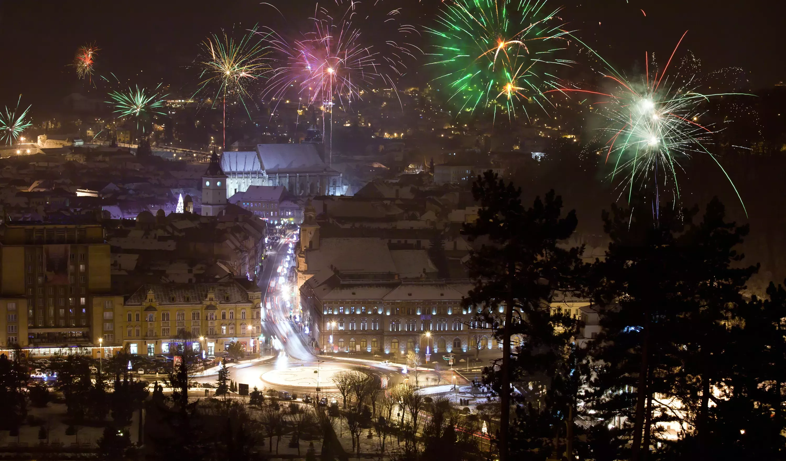 Brasov, Romania is one of the best places for couples to spend NYE.
