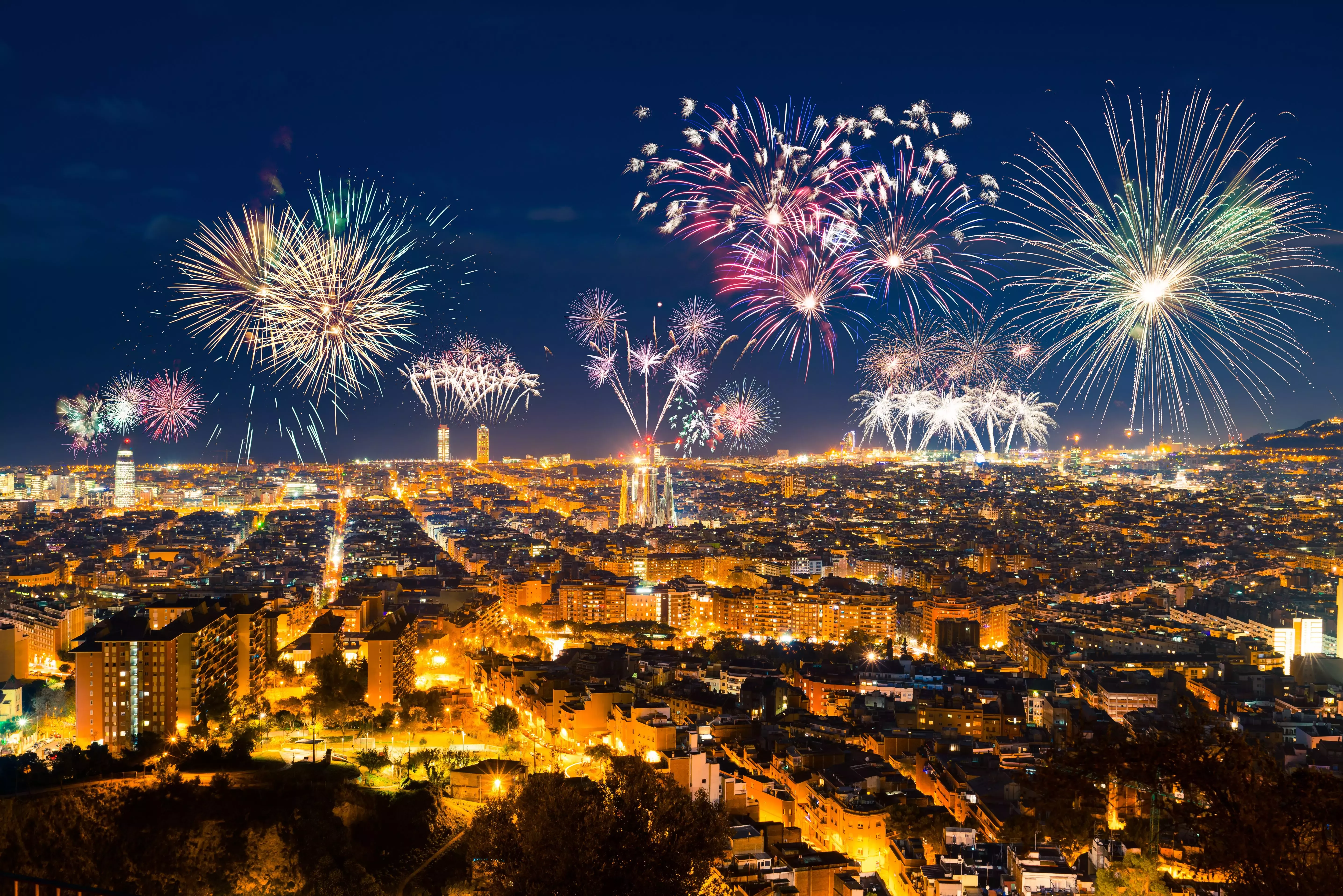 Barcelona's New Year celebrations.