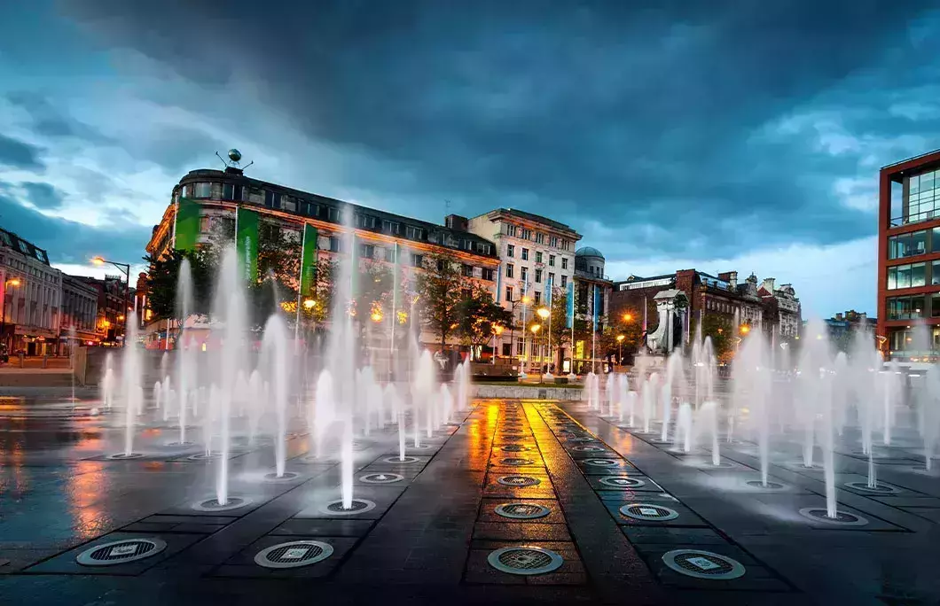Fountains at Piccadilly garden