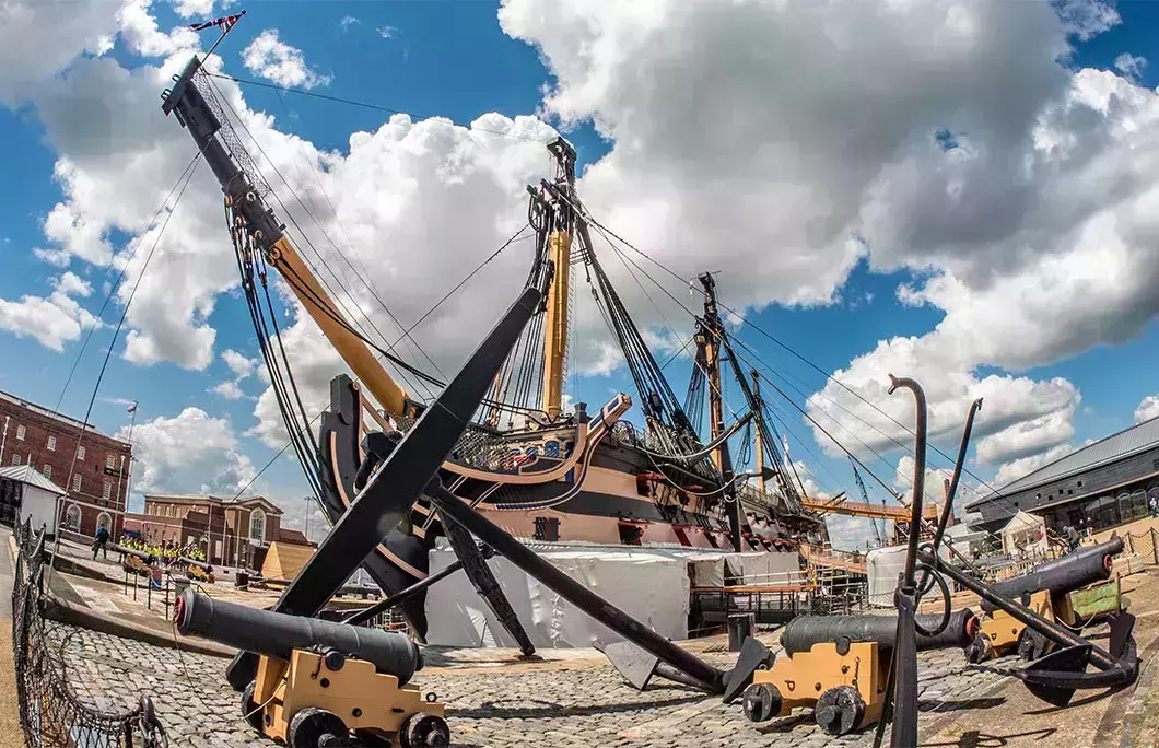 HMS Victory docked