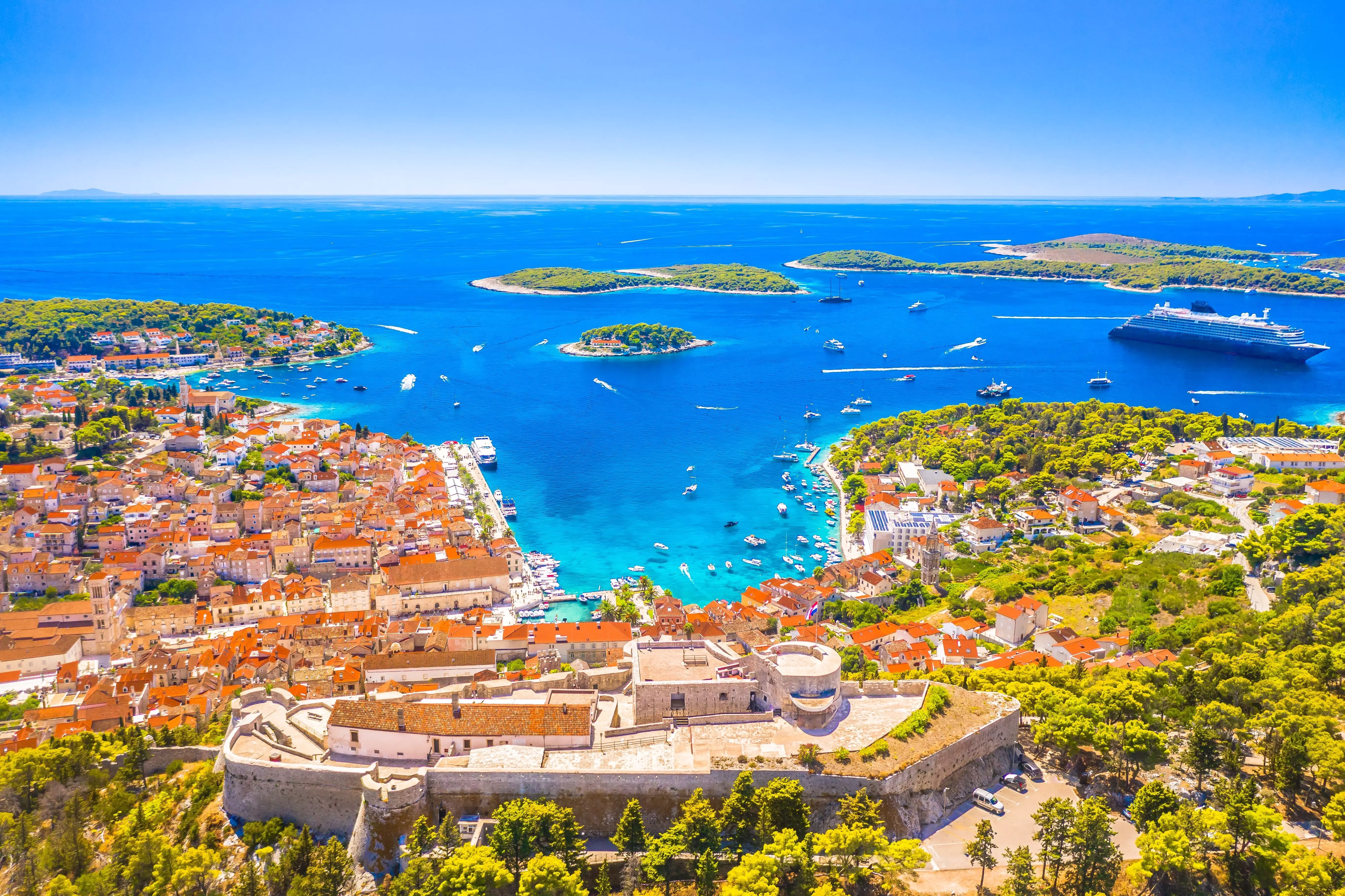 Boutique Old Towns, green vineyards and beautiful beaches, Hvar is the Balkans' best island.