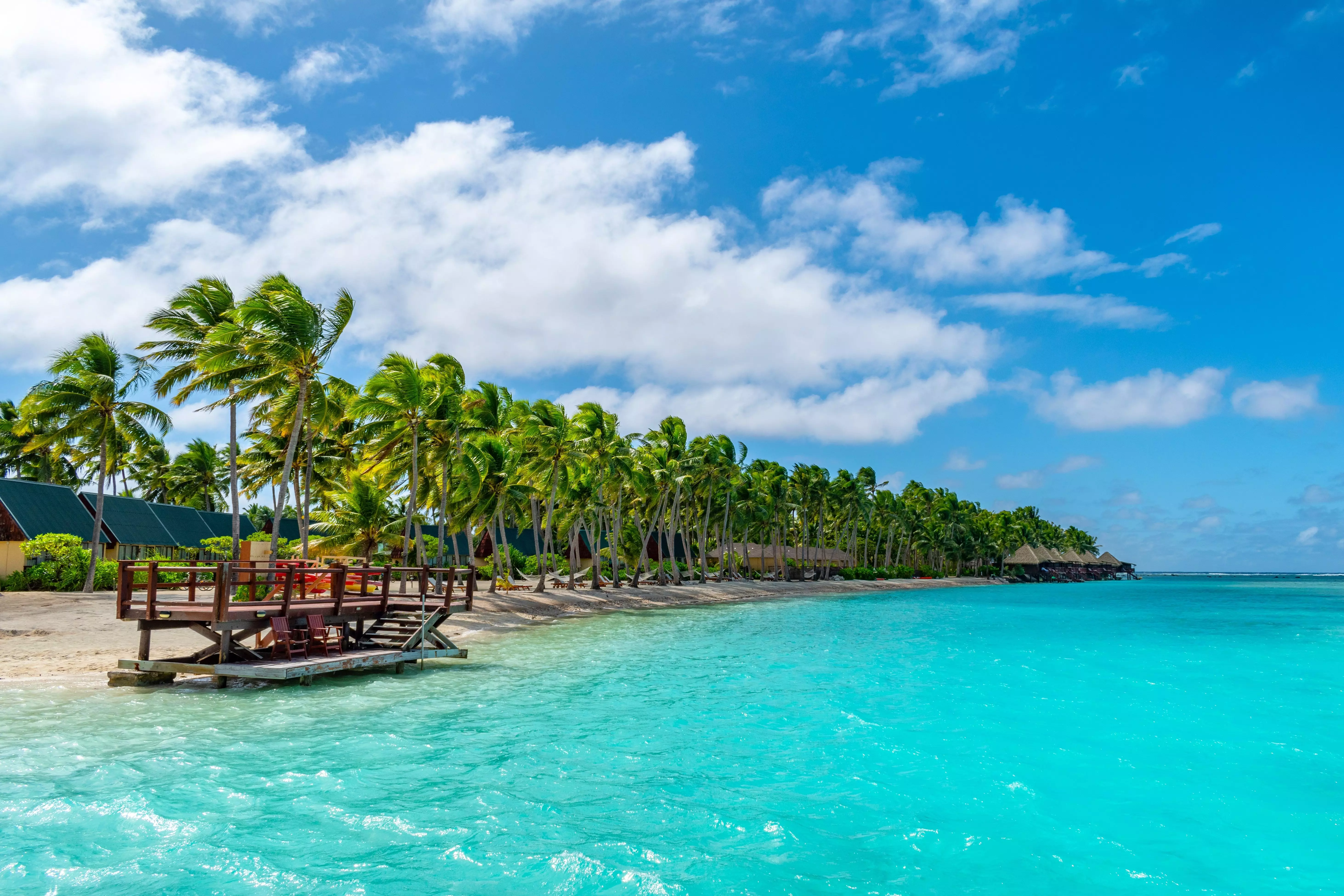 Aitutaki in the Cook Islands is exactly what a tropical castaway island looks like.