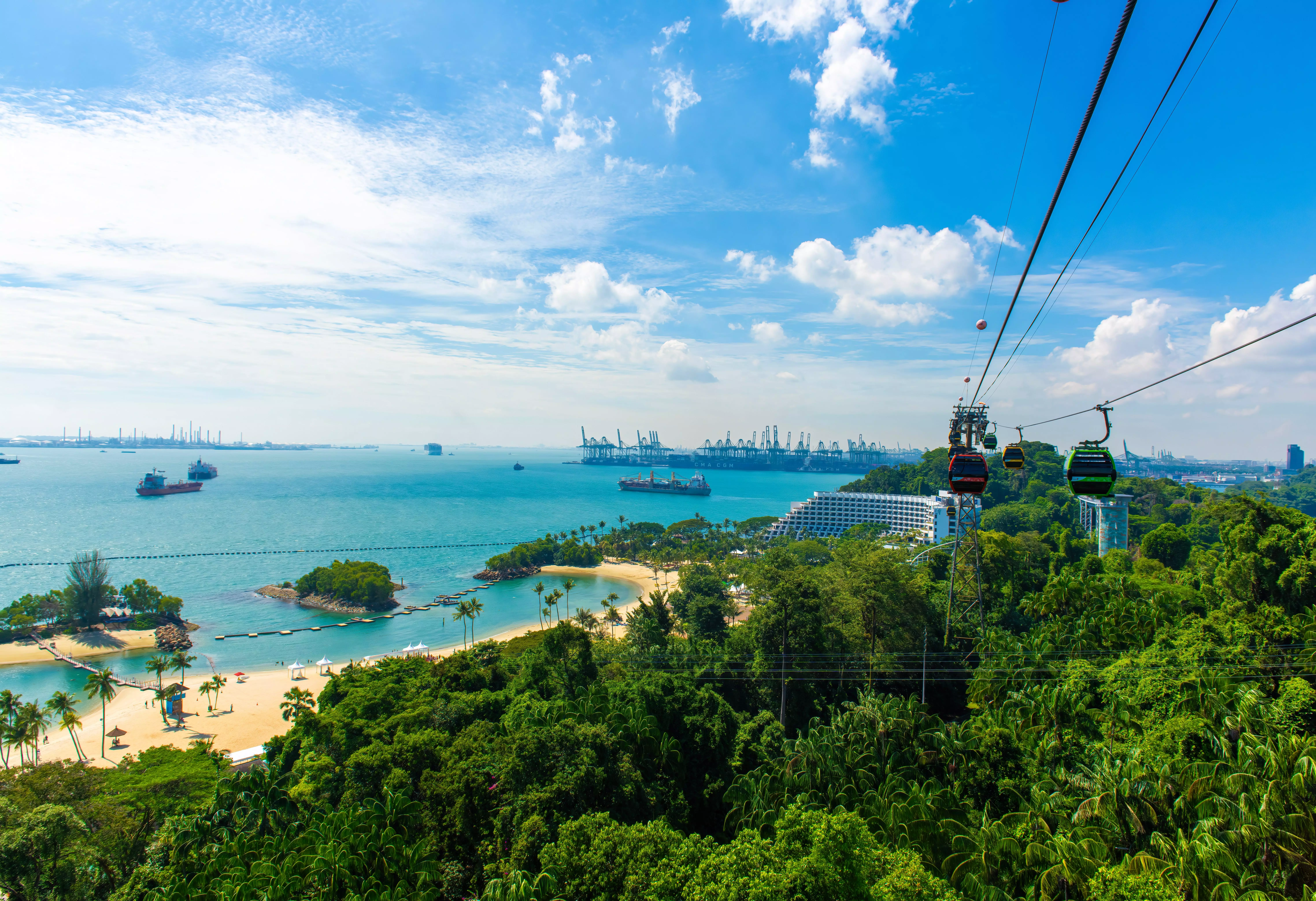 Rollercoasters one minute, jungle canopy the next - Sentosa is the ideal family island getaway.