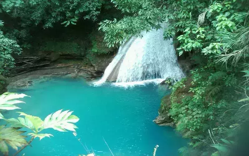 Island Gully Falls in Jamaica