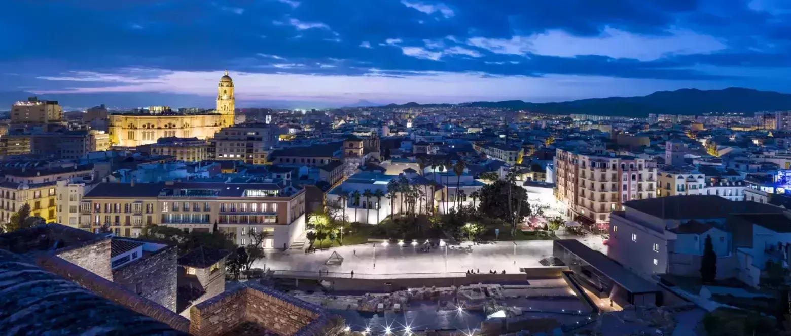 Panoramic Views of Malaga, Spain