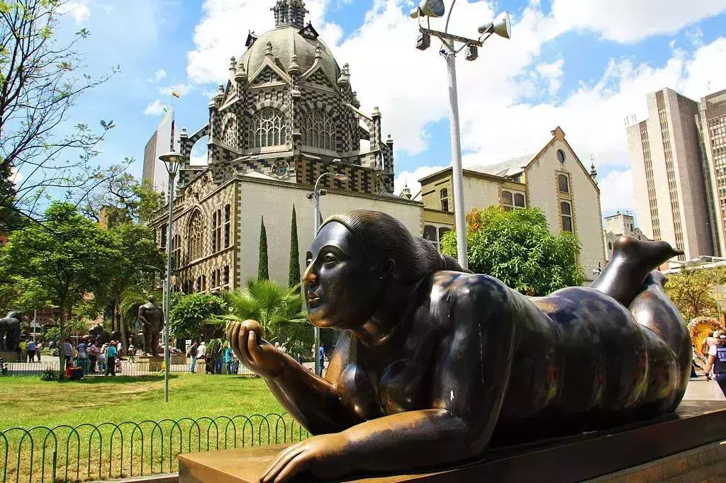 Plaza Botero Sculptures Medellin