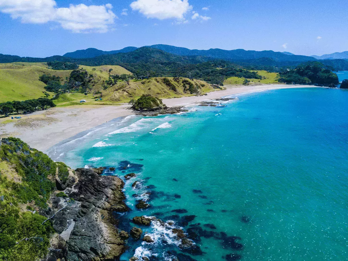 Beach in New Zealand