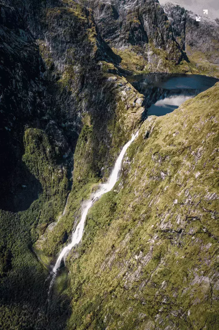 Unspoilt waterfalls in NZ