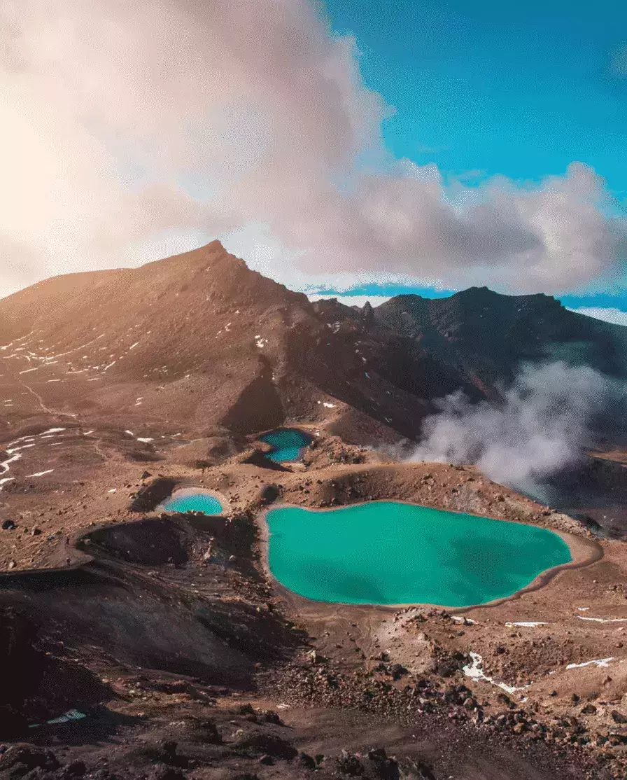 Blue Lagoon in New Zealand
