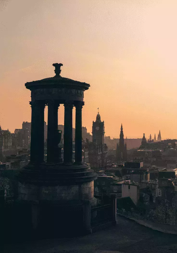 Dugald Stewart Monument In Scotland
