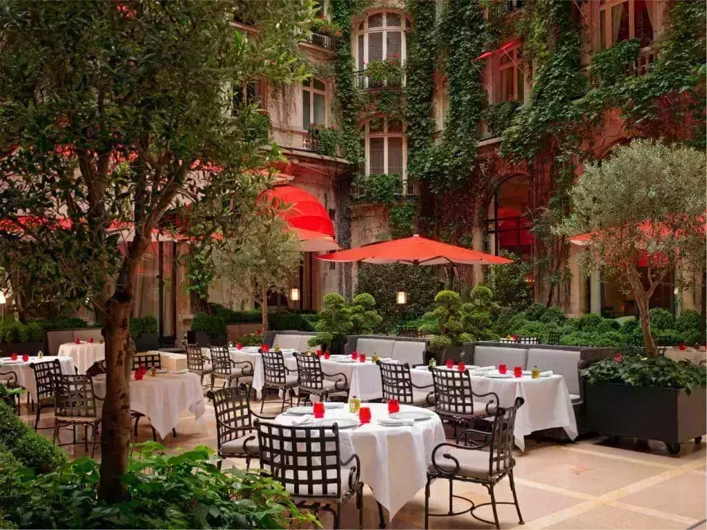 Iconic parts of the hotel Plaza in France