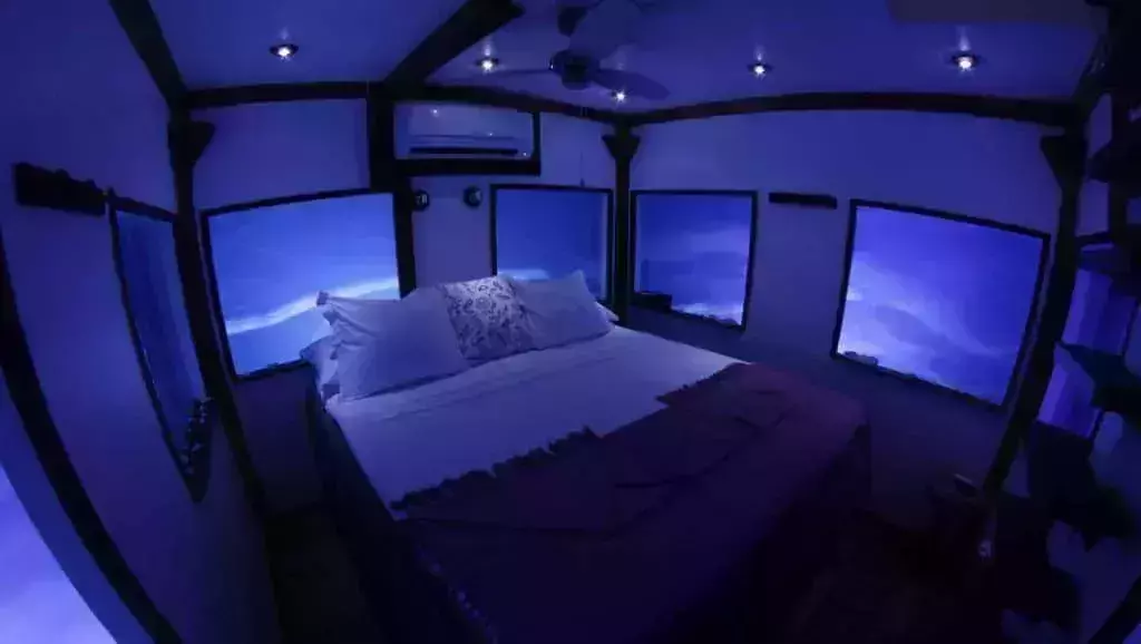 Underwater Bedroom in Manta Resort